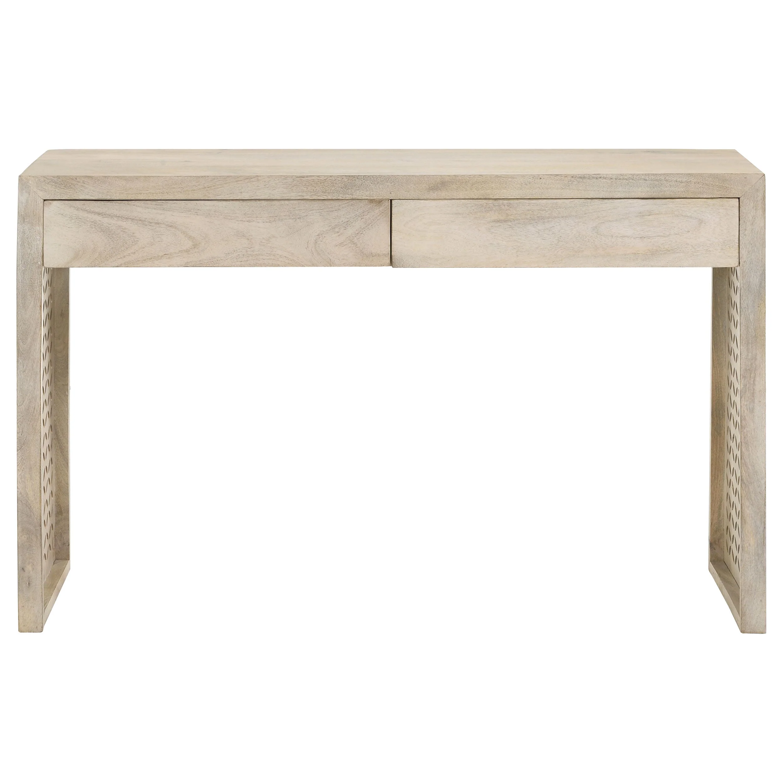 Rickman 2-drawer Wood Entryway Console Table White Washed - Image 6