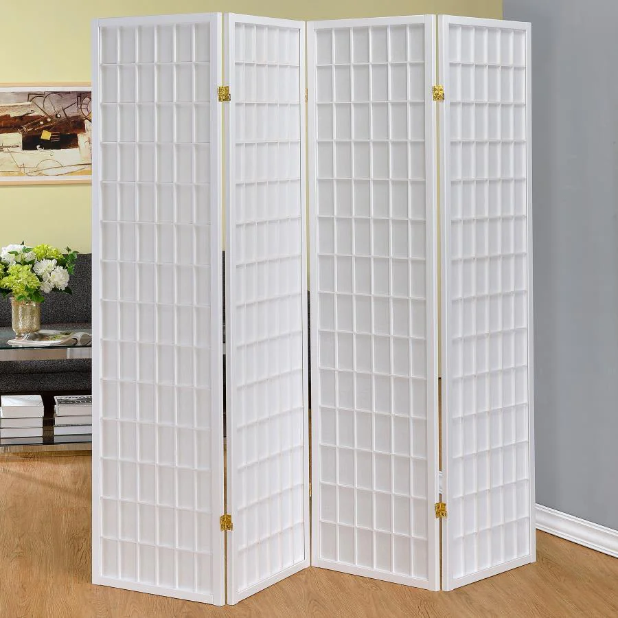 Roberto 4-Panel Room Divider Folding Shoji Screen - Image 2