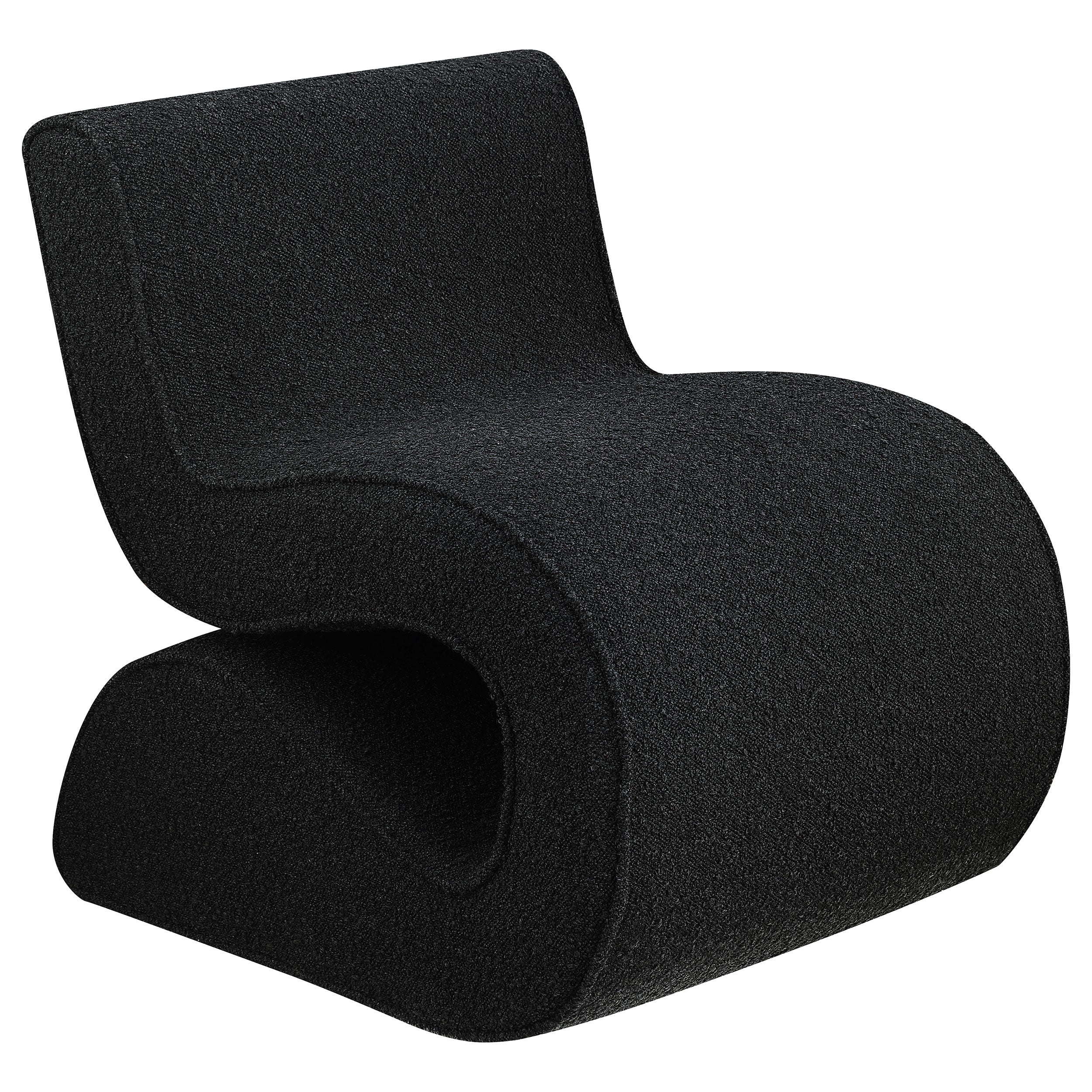 Ronea Boucle Upholstered Armless Curved Chair - Image 4