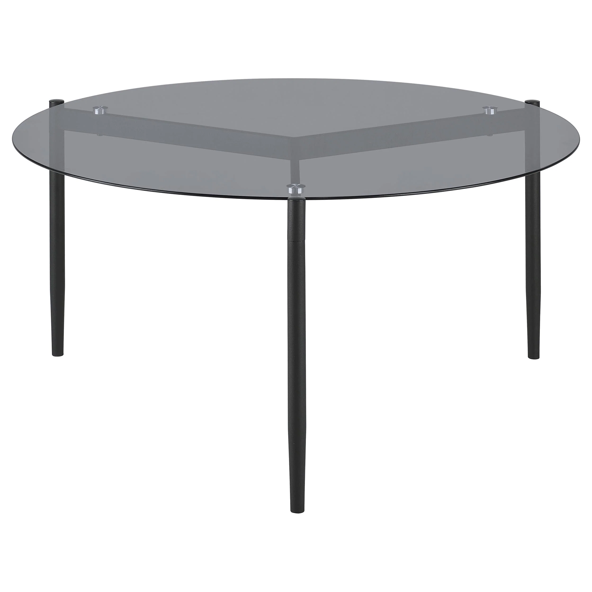 Rosalie Round Coffee and End Table Set Grey - Image 21