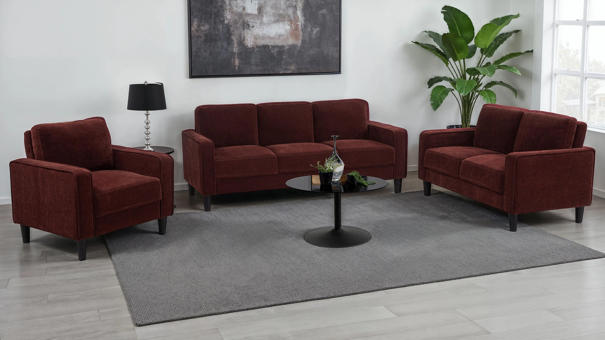 Ruth Upholstered Track Arm Accent Chair - Image 43