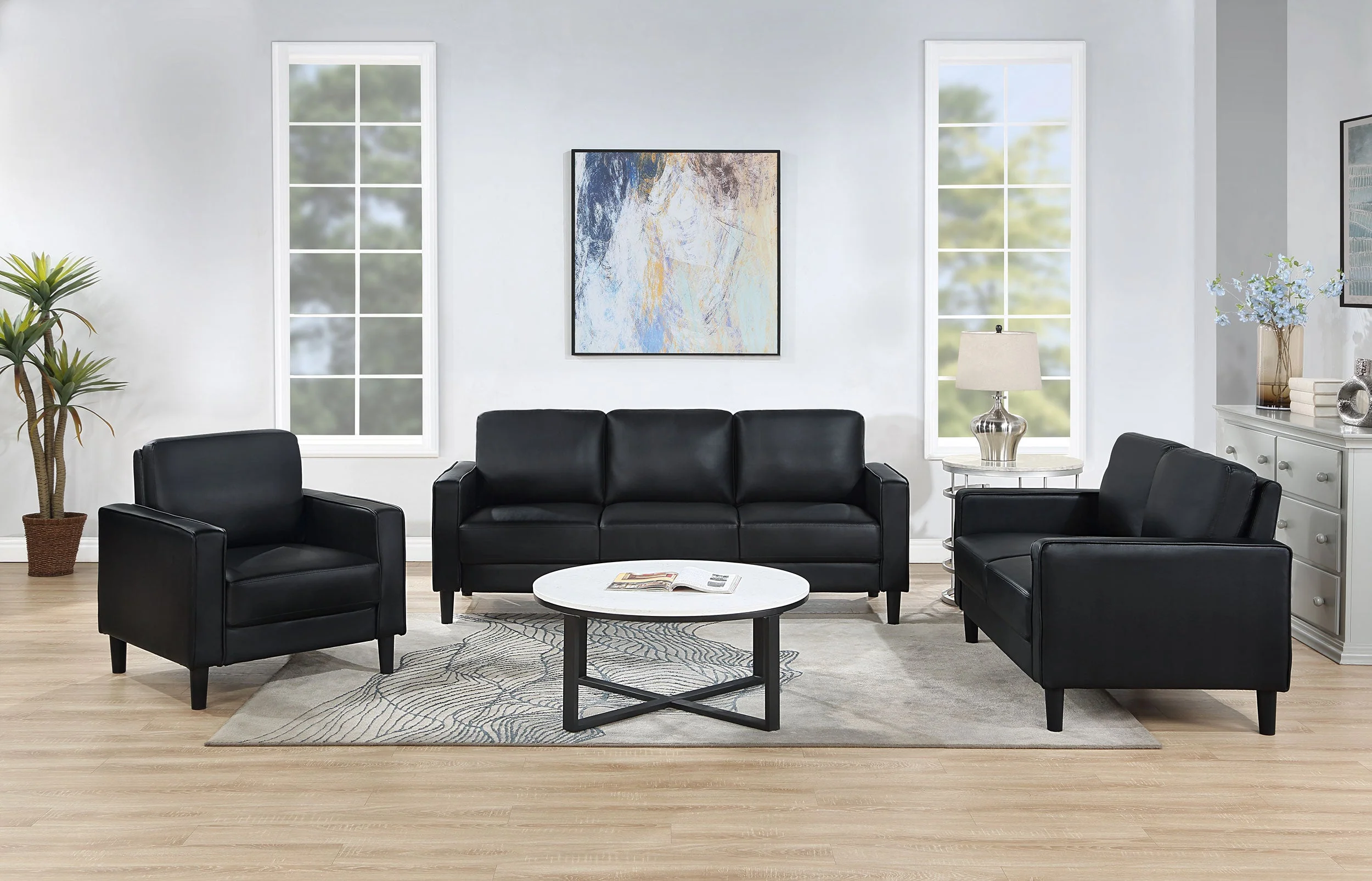 Ruth Upholstered Track Arm Accent Chair - Image 45