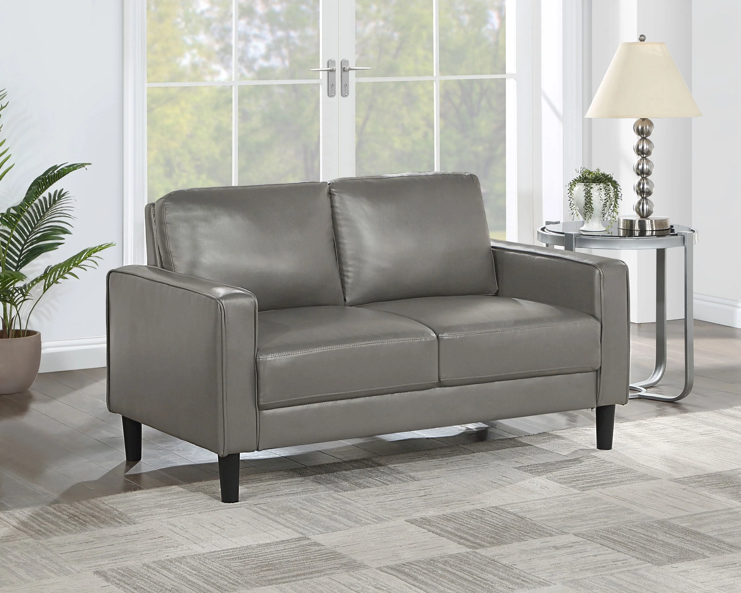 Ruth Upholstered Track Arm Loveseat - Image 10