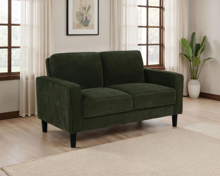 Ruth Upholstered Track Arm Loveseat - Image 4