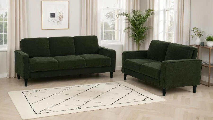 Ruth Upholstered Track Arm Sofa Set - Image 7