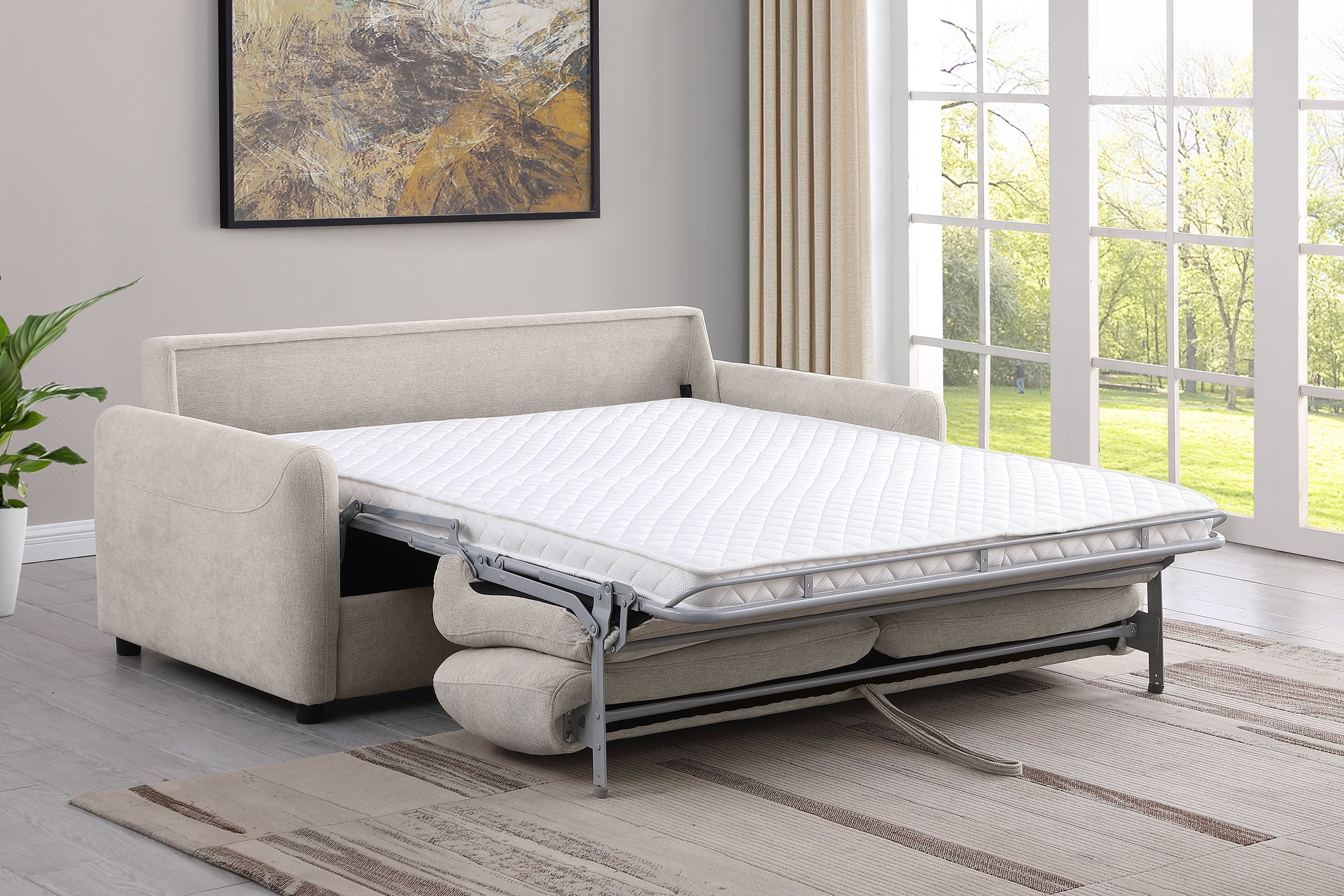 Rylie Upholstered Sofa Sleeper with Mattress - Image 8
