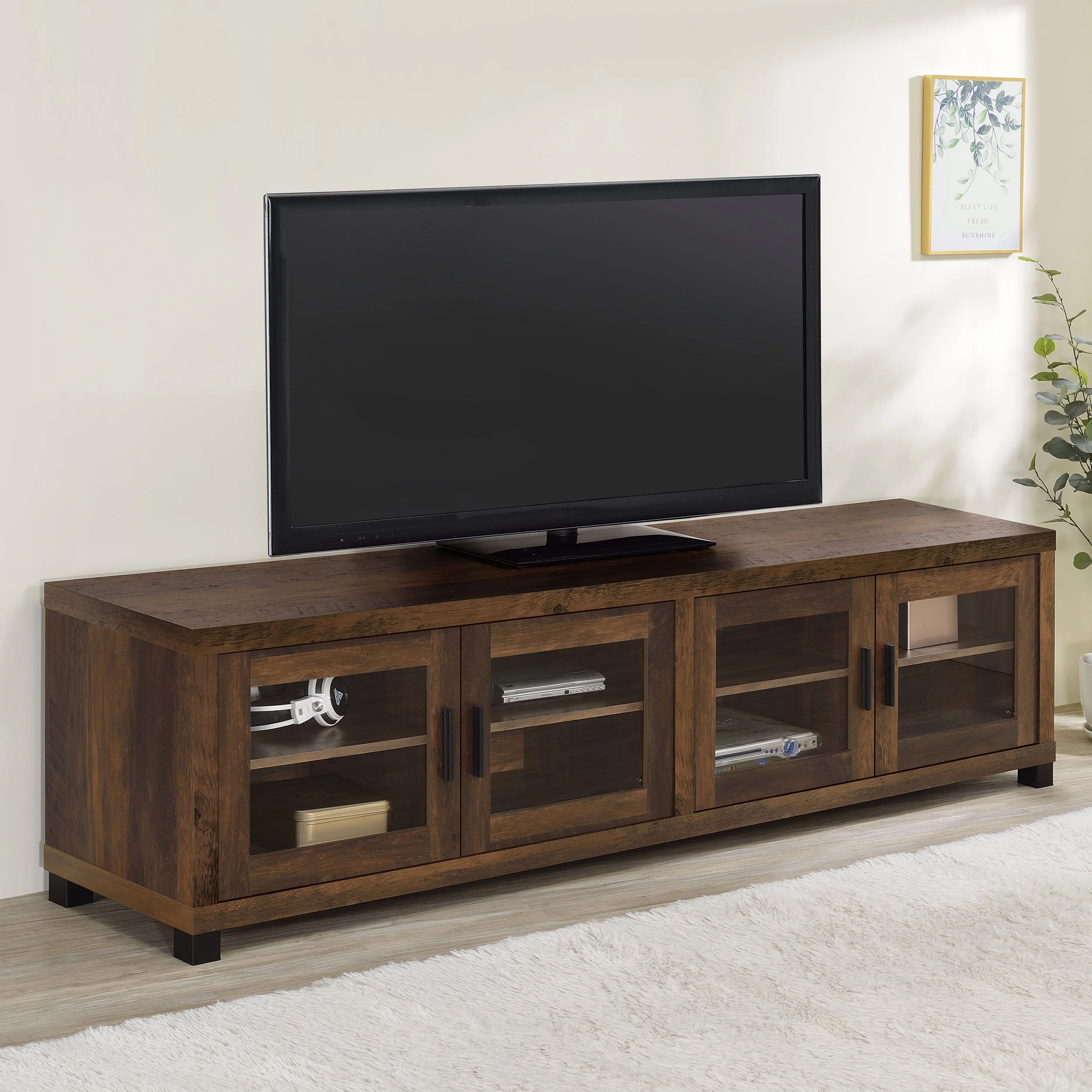 Sachin 4-door Engineered Wood 79-inch TV Stand - Image 6
