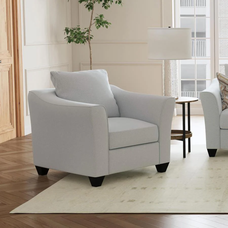 Salizar Upholstered Flared Arm Accent Chair - Image 2