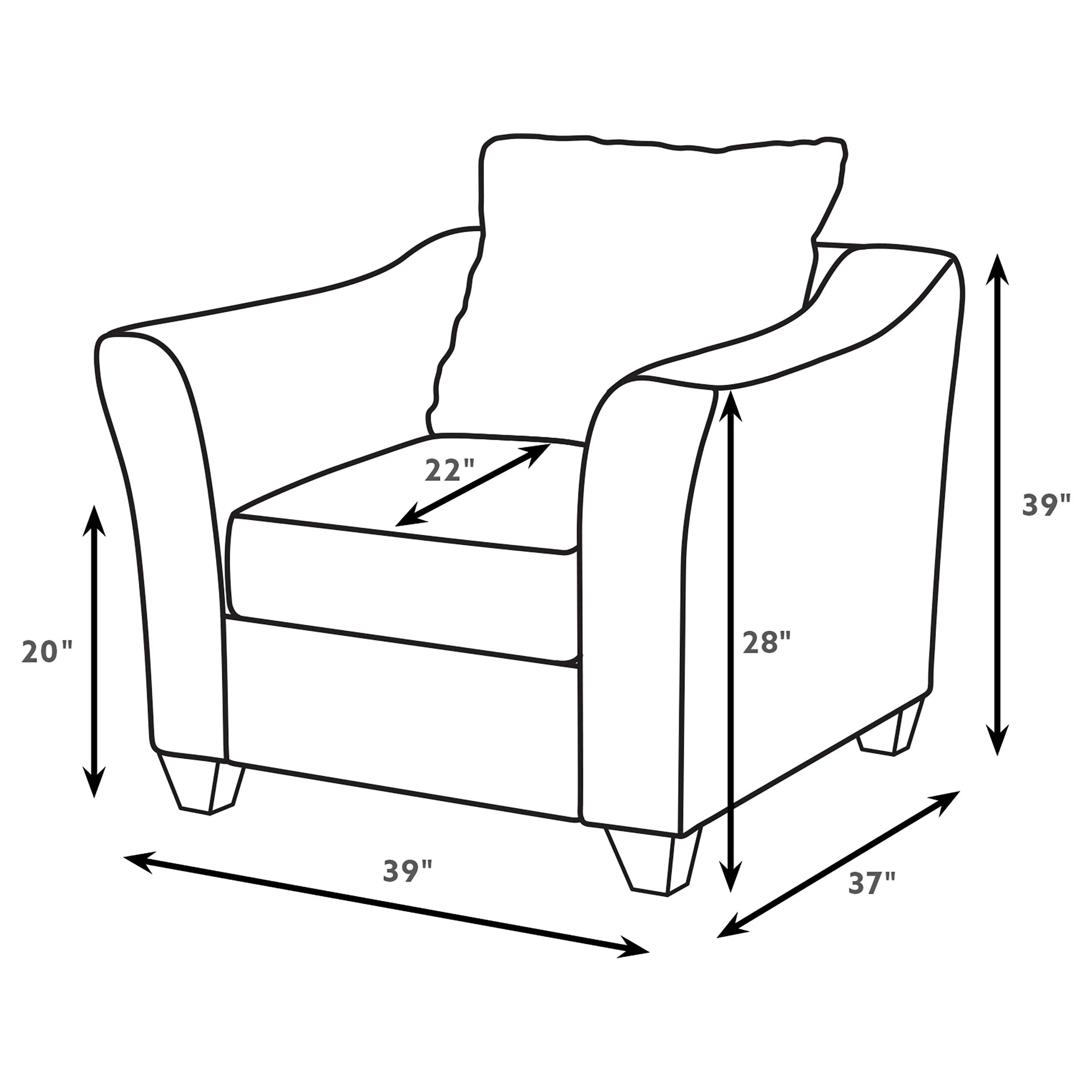 Salizar Upholstered Flared Arm Accent Chair - Image 23