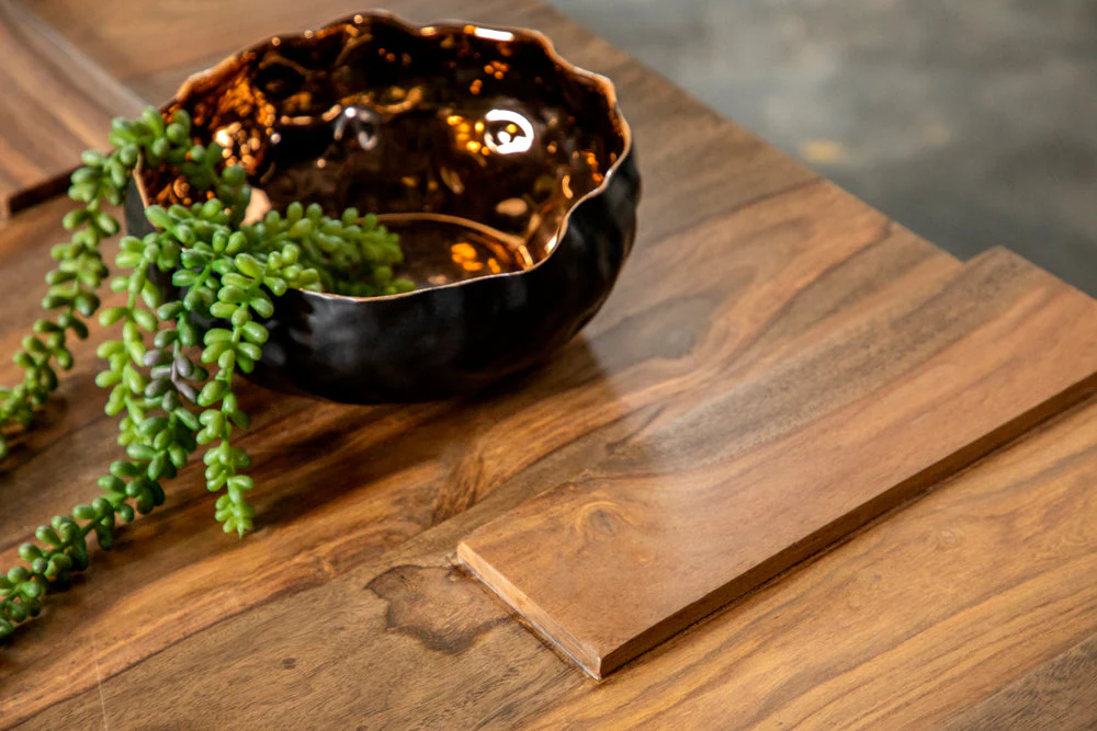 Samira Square Solid Wood Coffee Table Natural Sheesham - Image 8