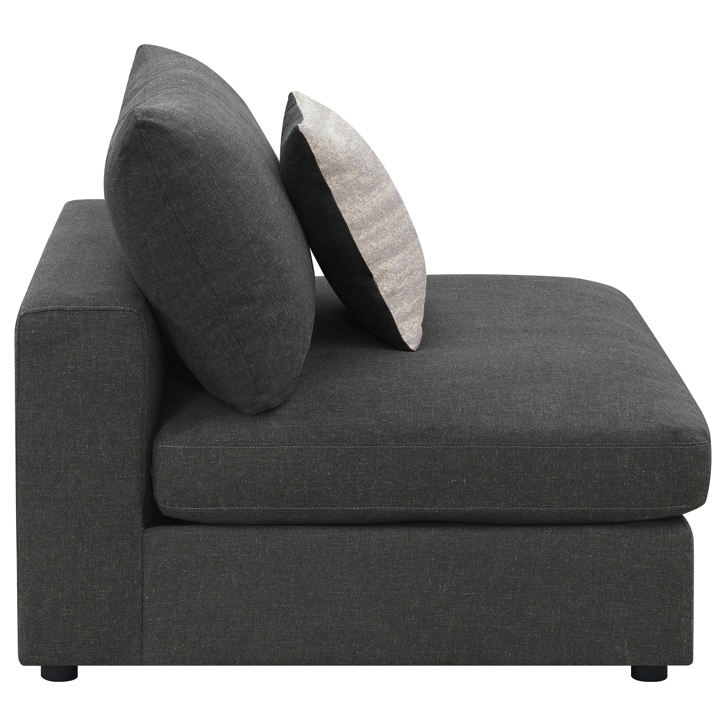 Serene Upholstered Armless Chair - Image 18