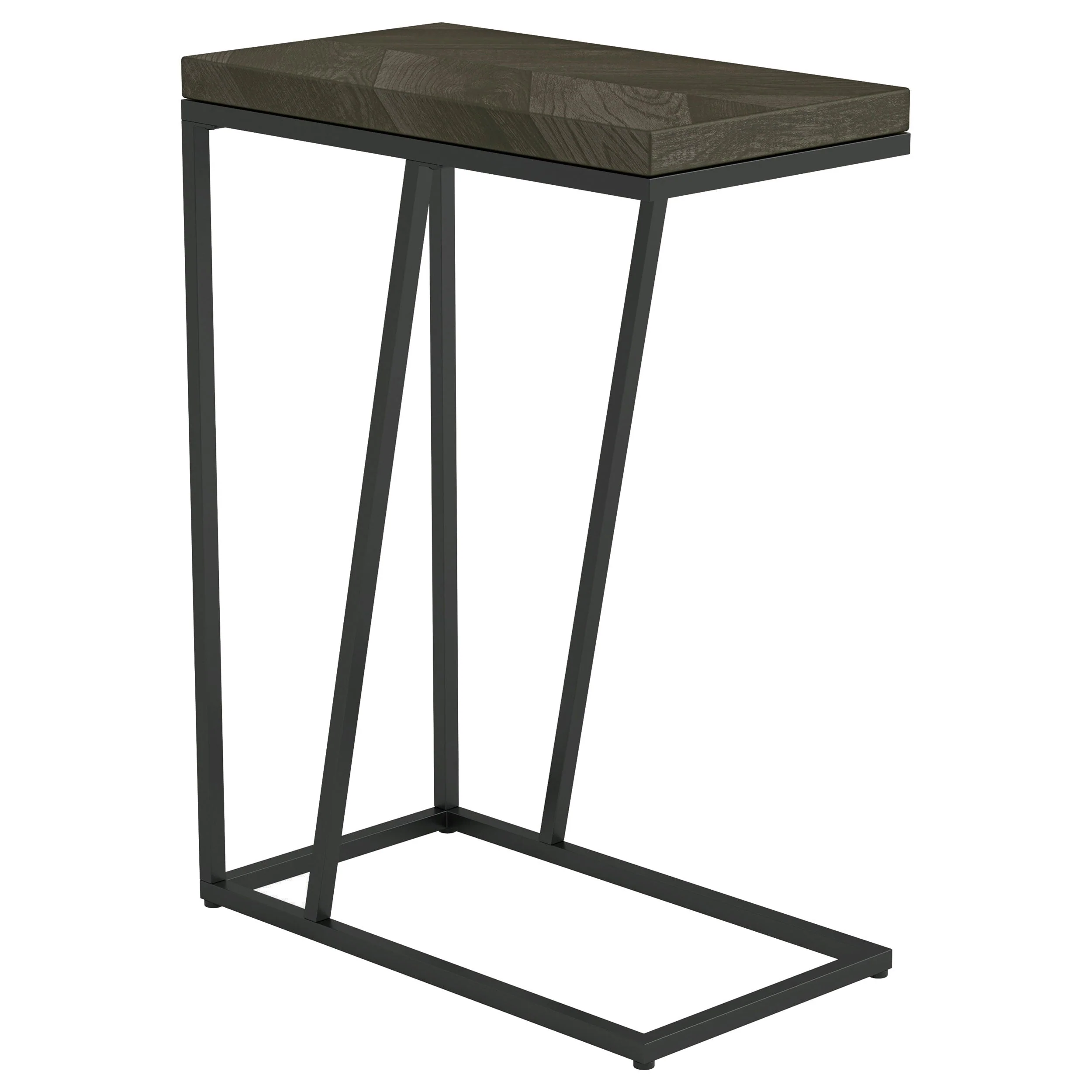 Sergio Engineered Wood C-Shaped Sofa Side Table - Image 3