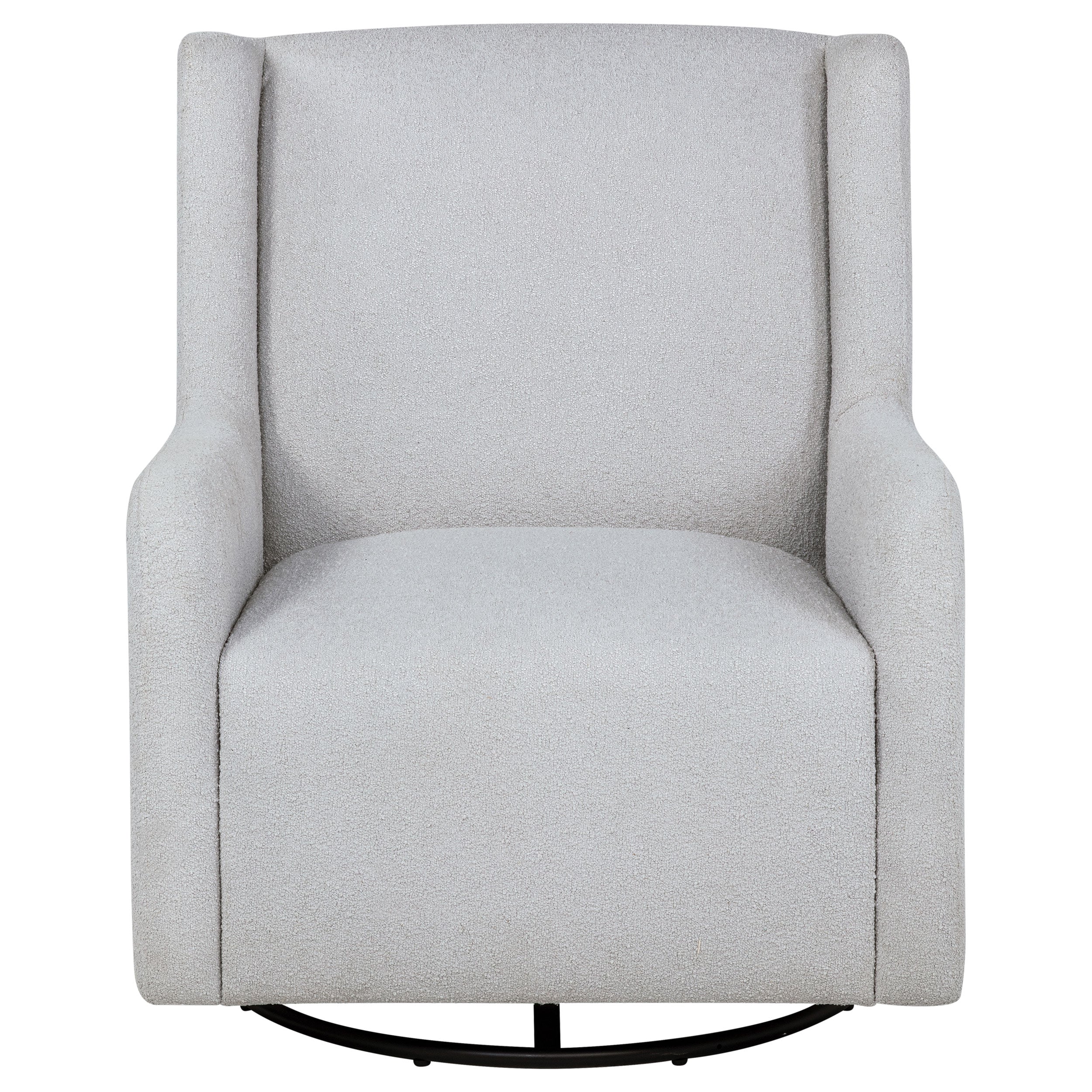 Serra Boucle Upholstered Swivel Glider - Image 8
