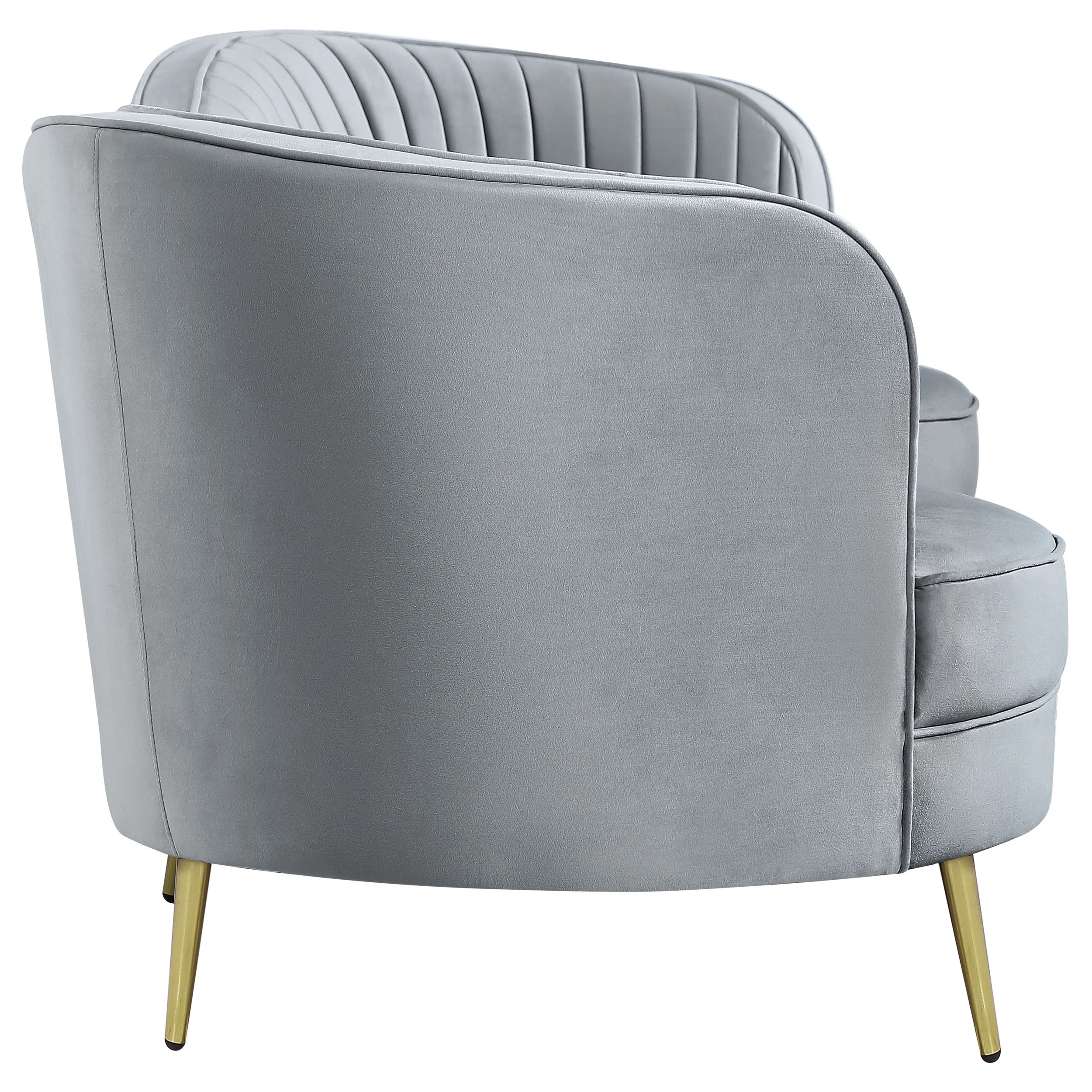 Sophia Upholstered Channel Tufted Sofa - Image 8