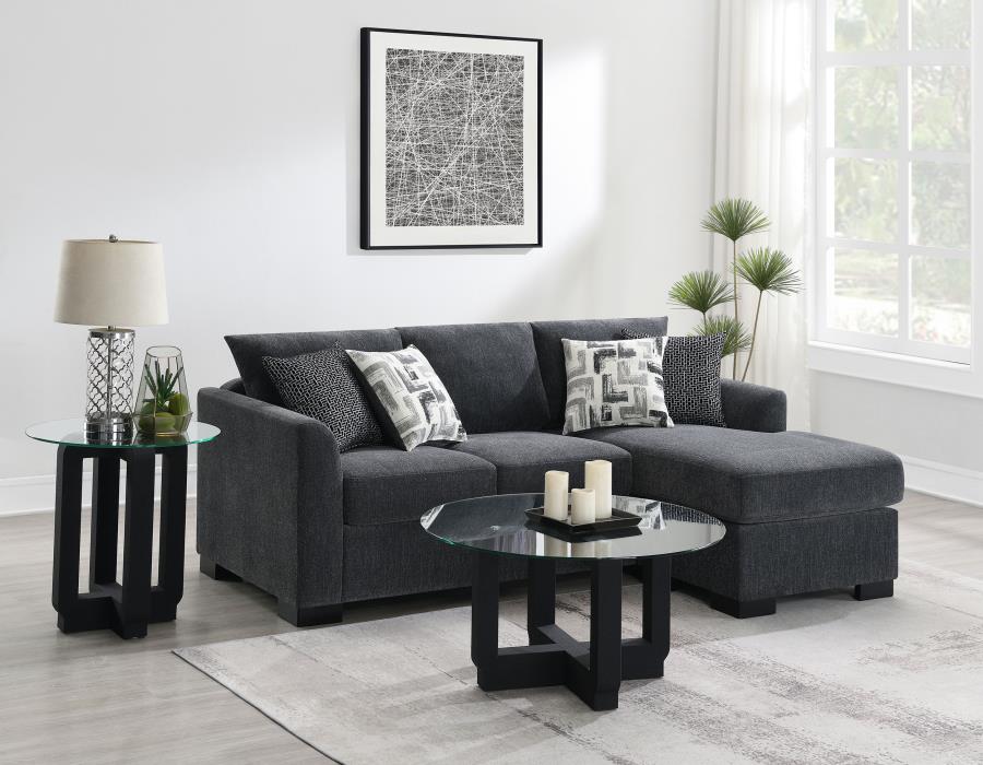 Storey Upholstered Sleeper Sectional Chaise Sofa - Image 2