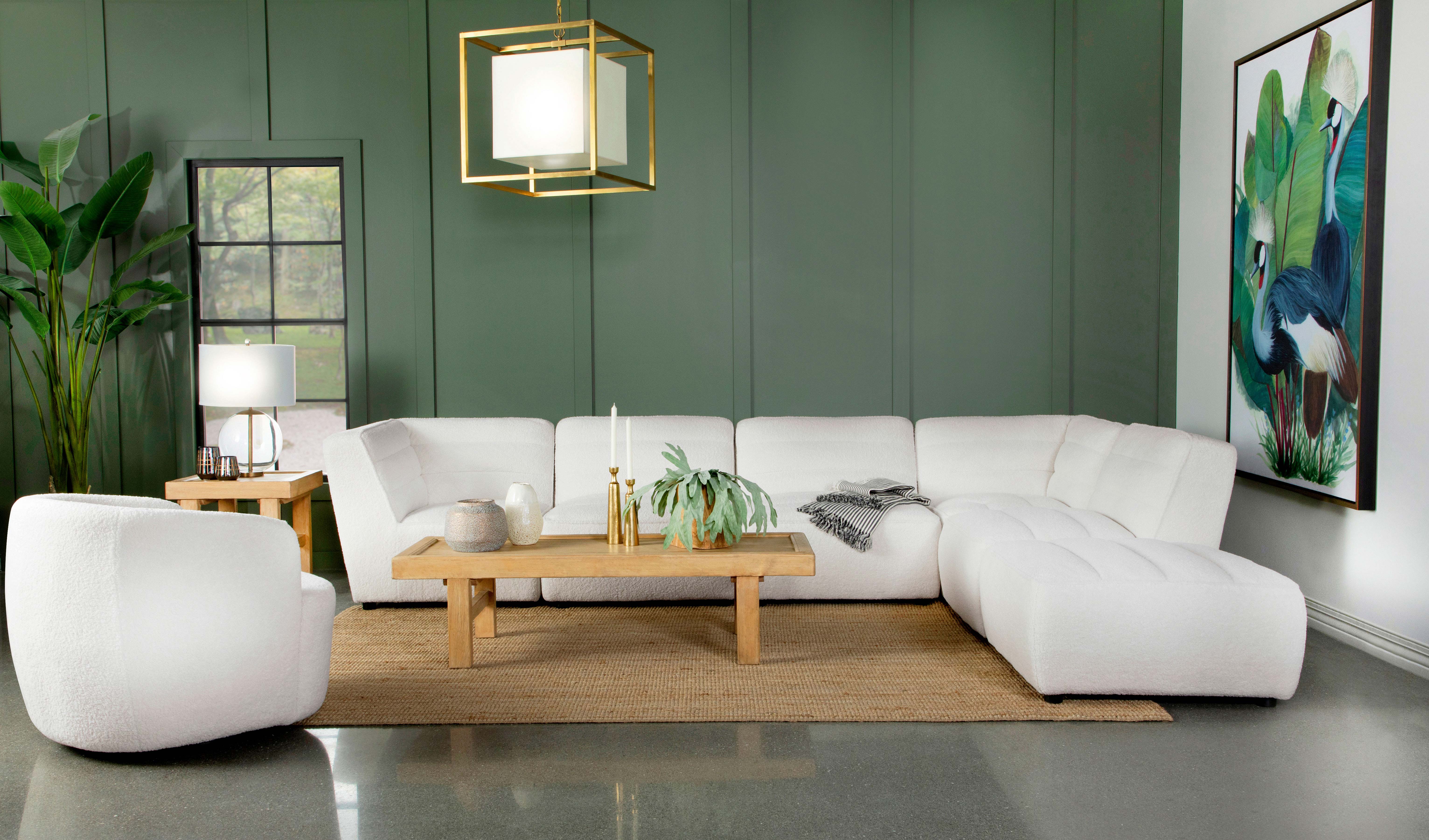 Sunny Square Upholstered Ottoman - Image 15