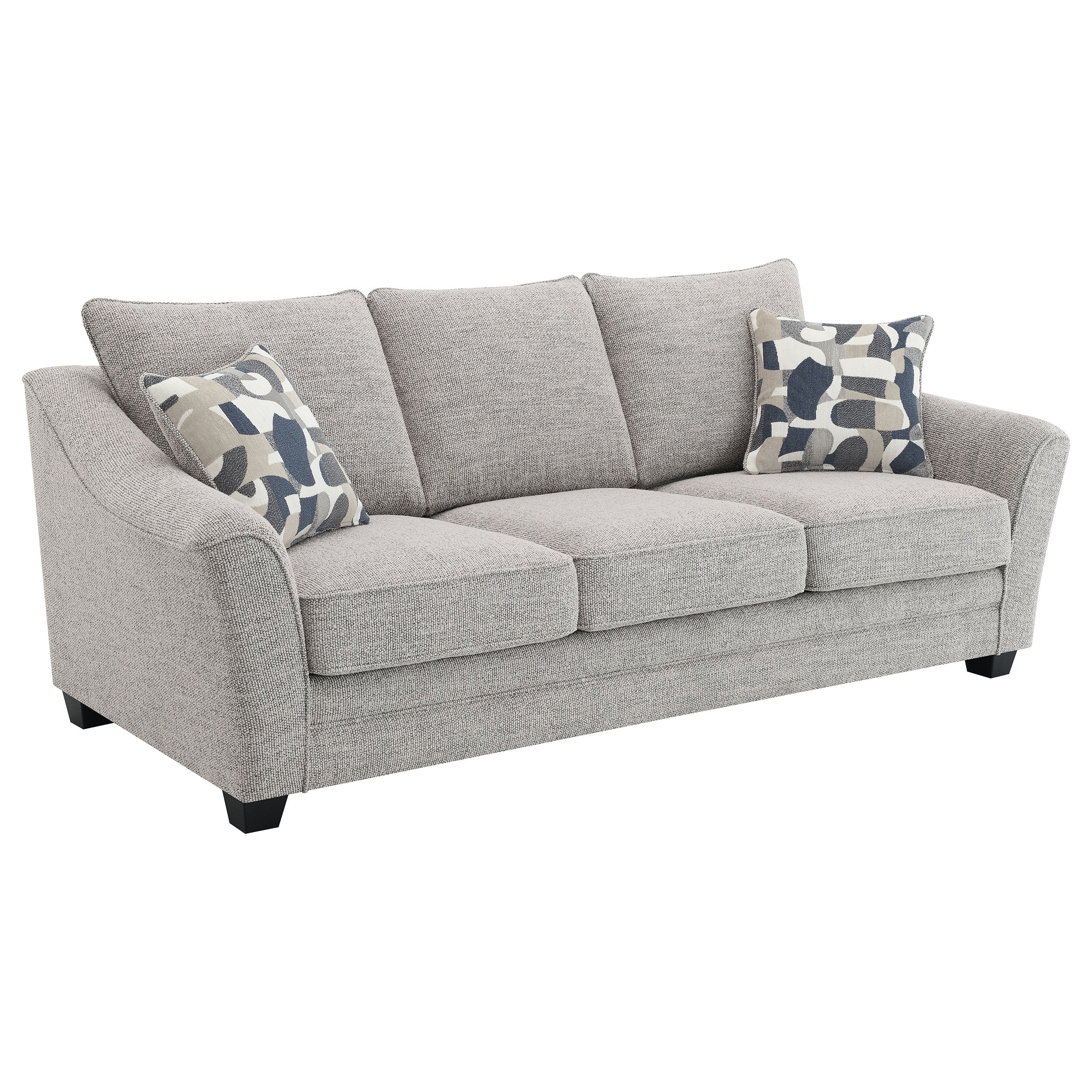 Tomkins Boucle Upholstered Sofa Light Grey - Image 2