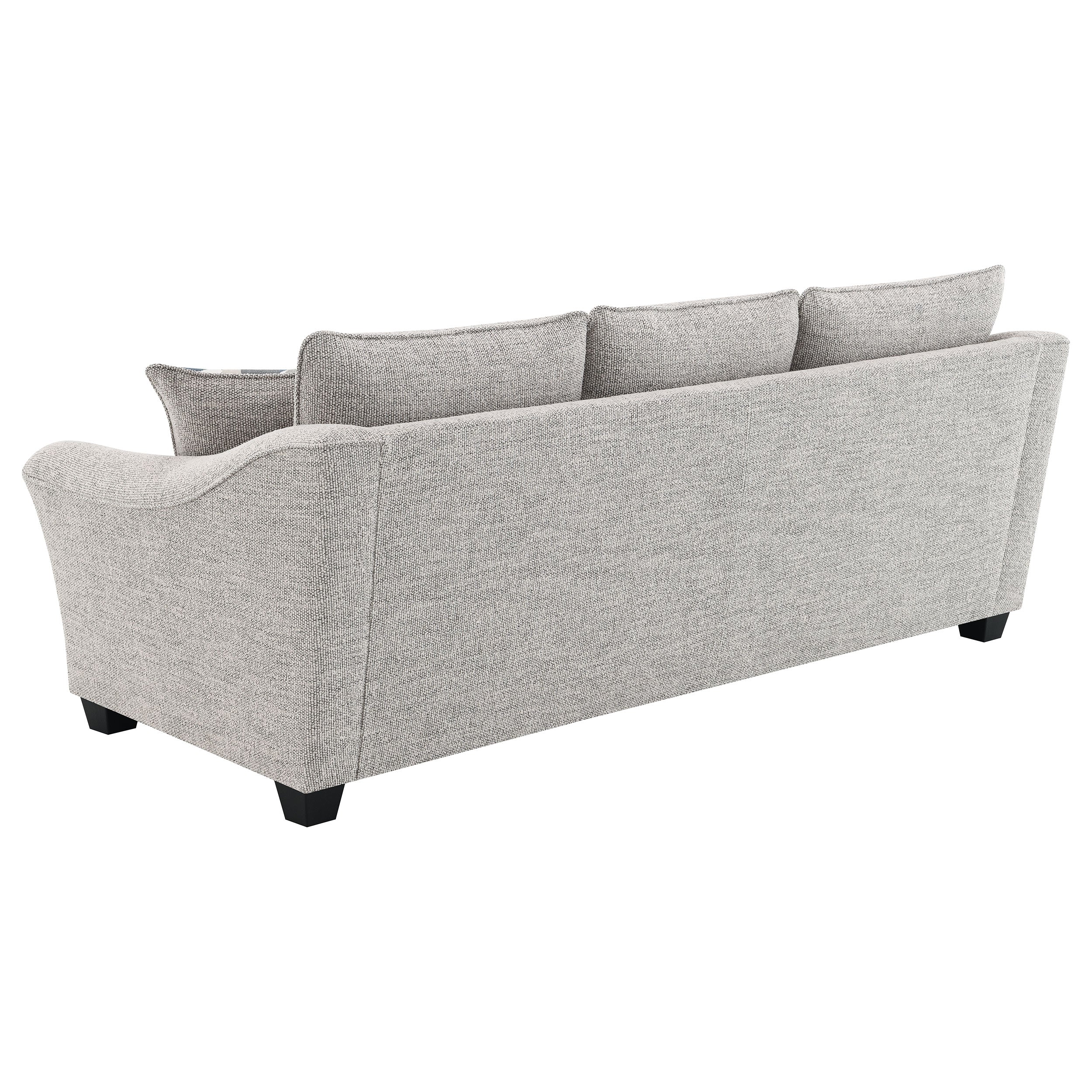 Tomkins Boucle Upholstered Sofa Light Grey - Image 7