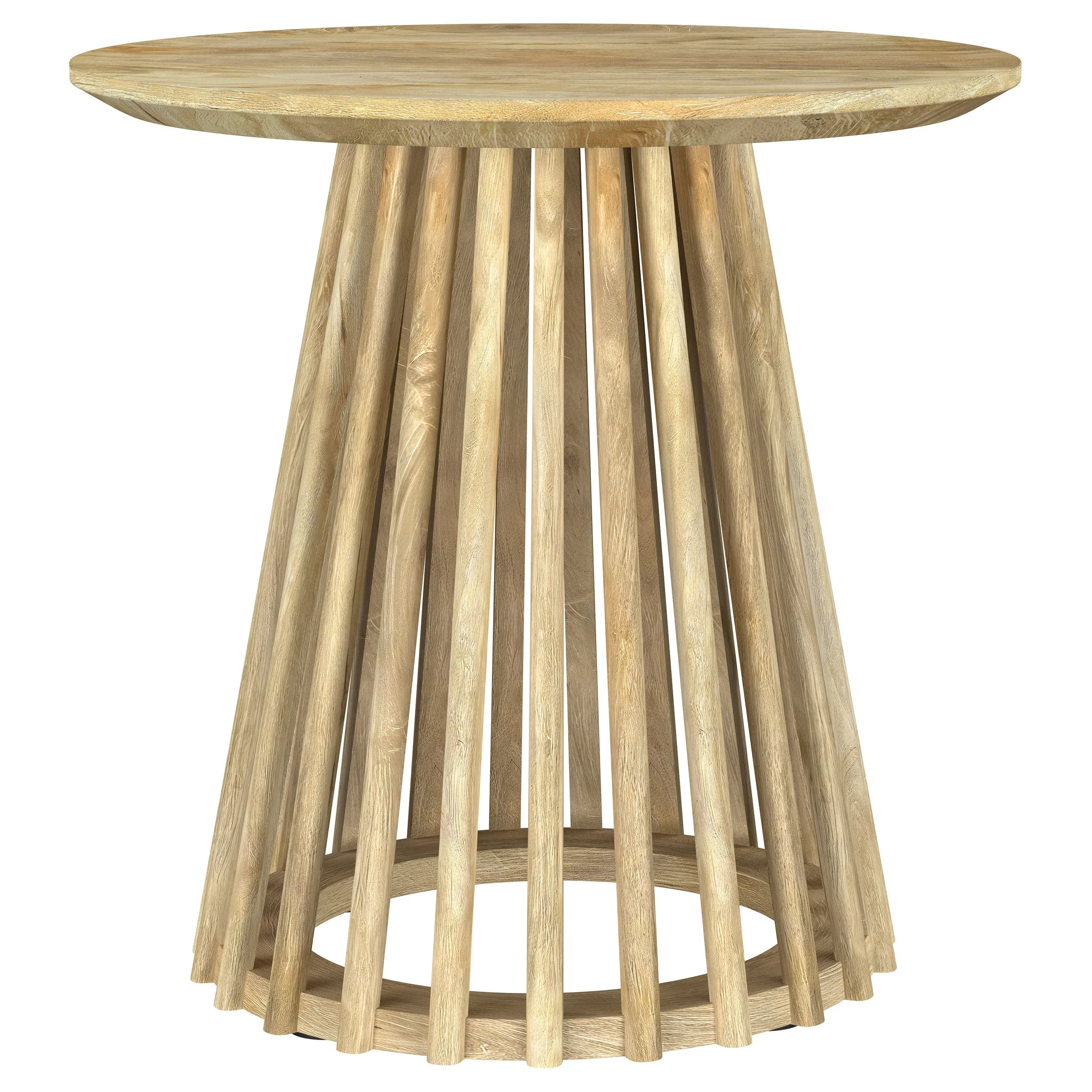 Touhy Round Coffee and End Table Set Natural Mango - Image 10