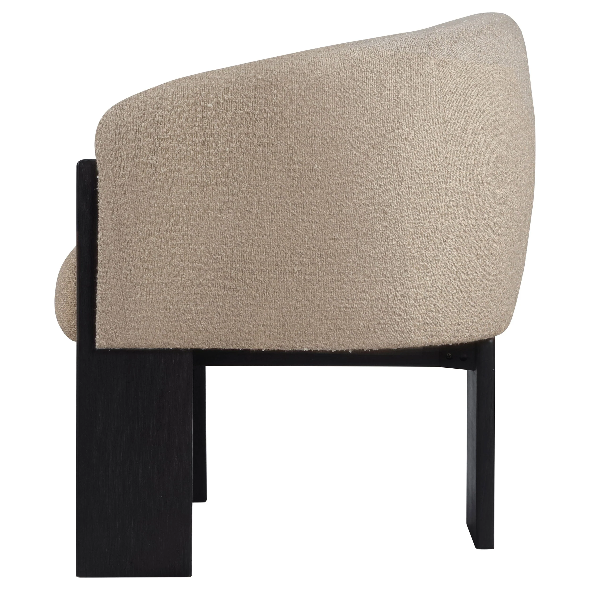 Valdez Boucle Upholstered Back Accent Chair - Image 11