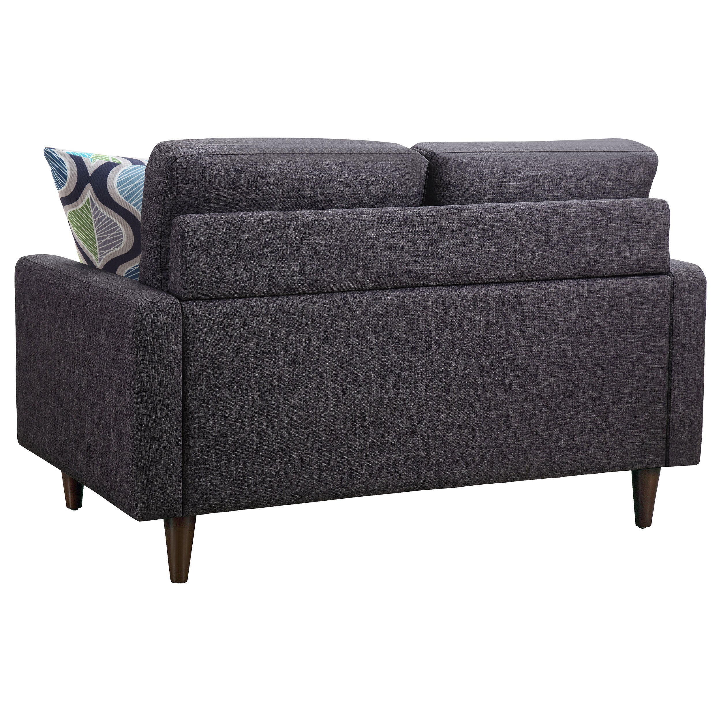Watsonville Upholstered Track Arm Tufted Loveseat Grey - Image 7