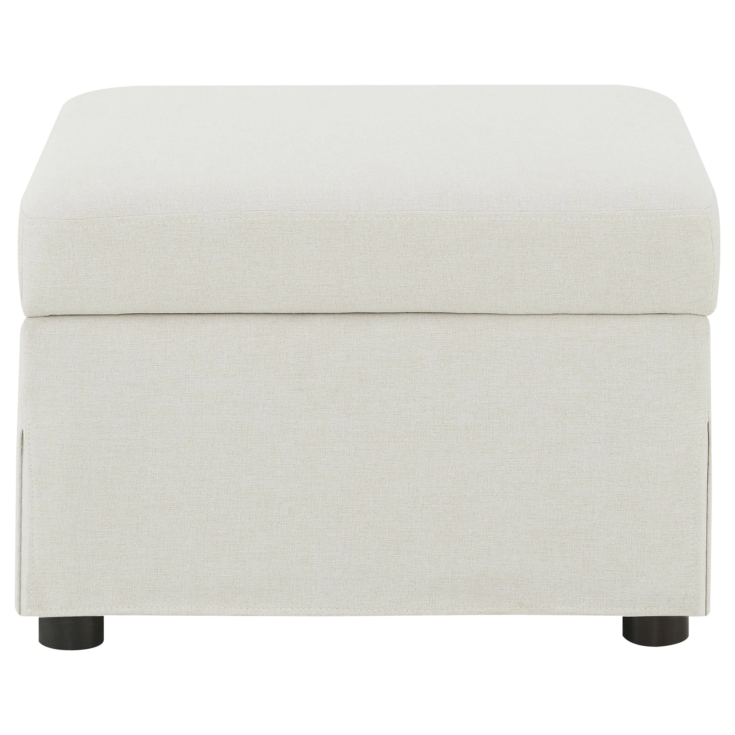 Winter Upholstered Hydraulic Lift Top Storage Ottoman - Image 11