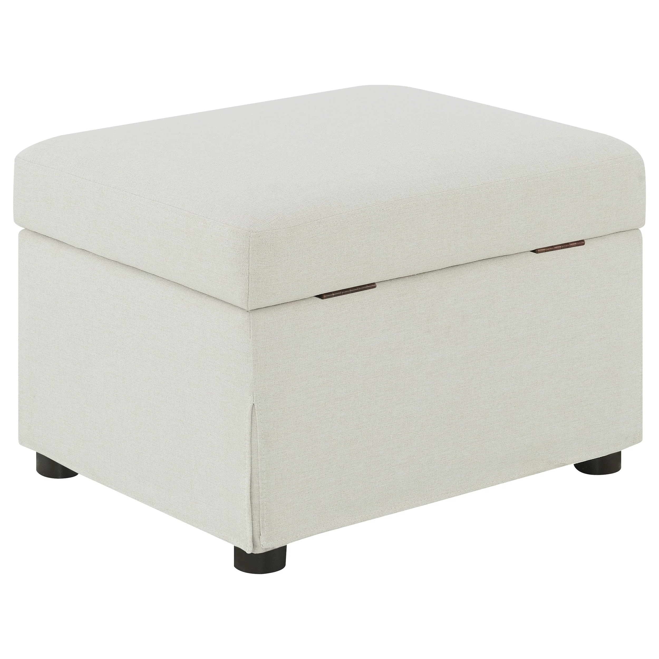 Winter Upholstered Hydraulic Lift Top Storage Ottoman - Image 17