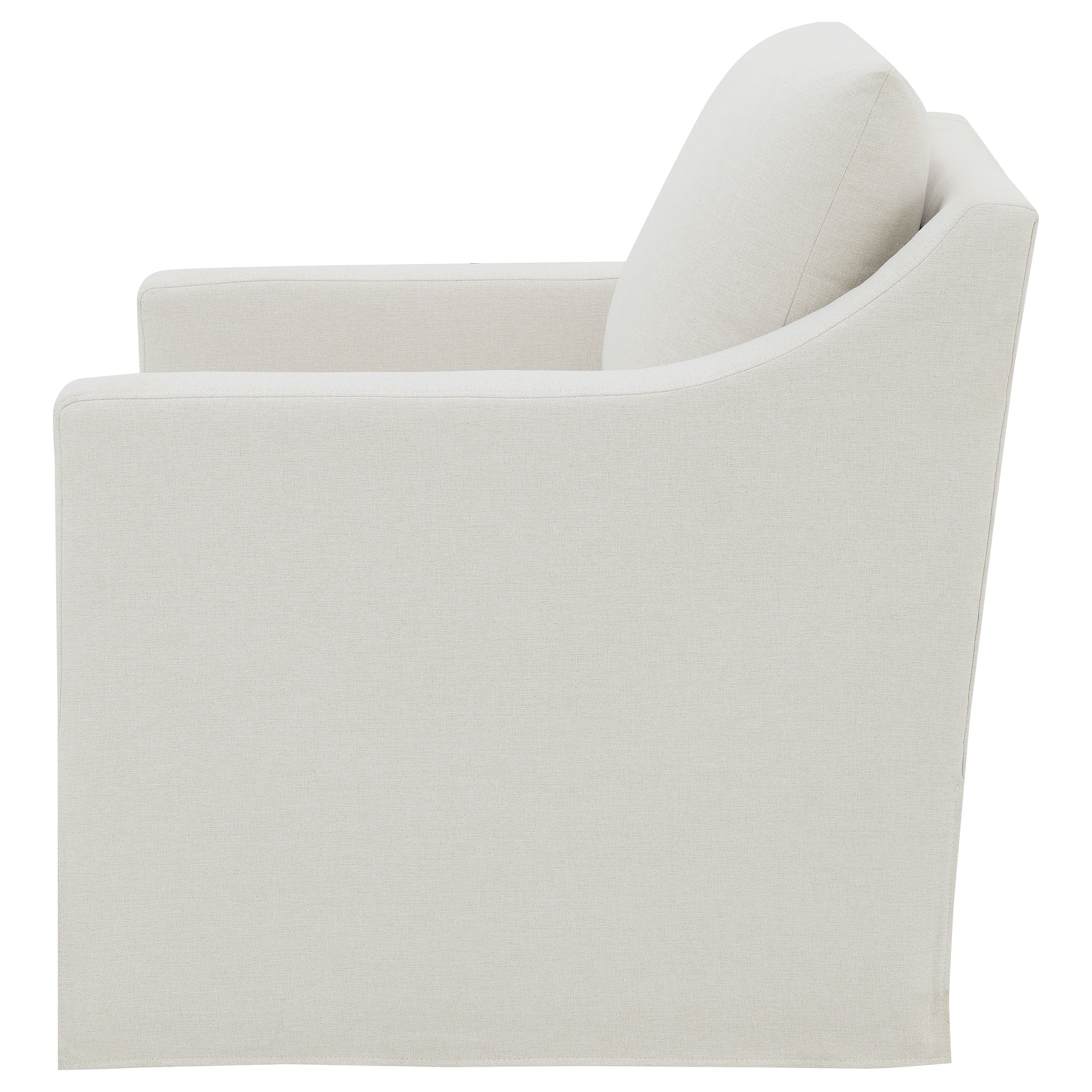 Winter Upholstered Sloped Arm Accent Swivel Chair - Image 11
