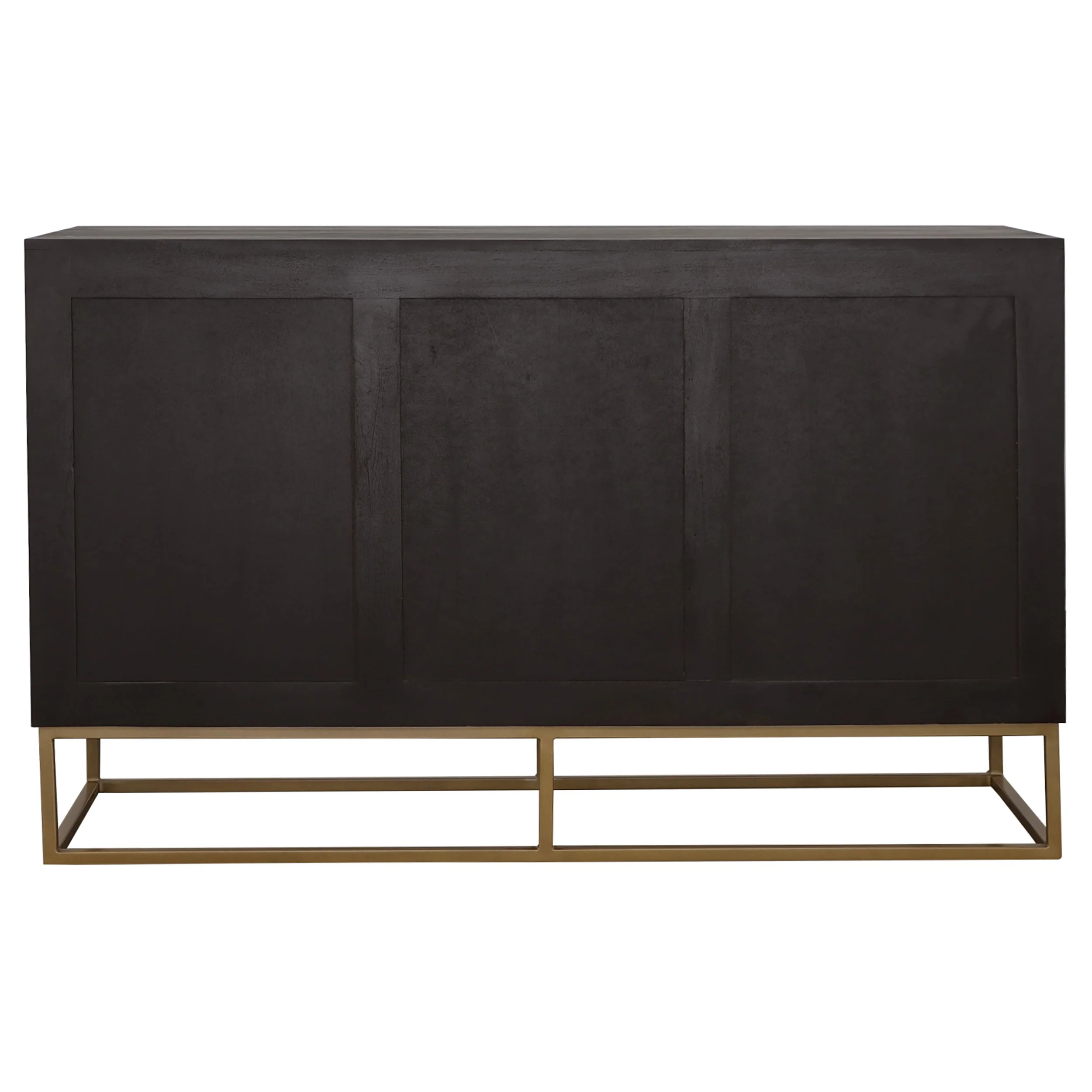 Zara 2-door 57-inch Wood Accent Storage Cabinet Black Walnut - Image 8