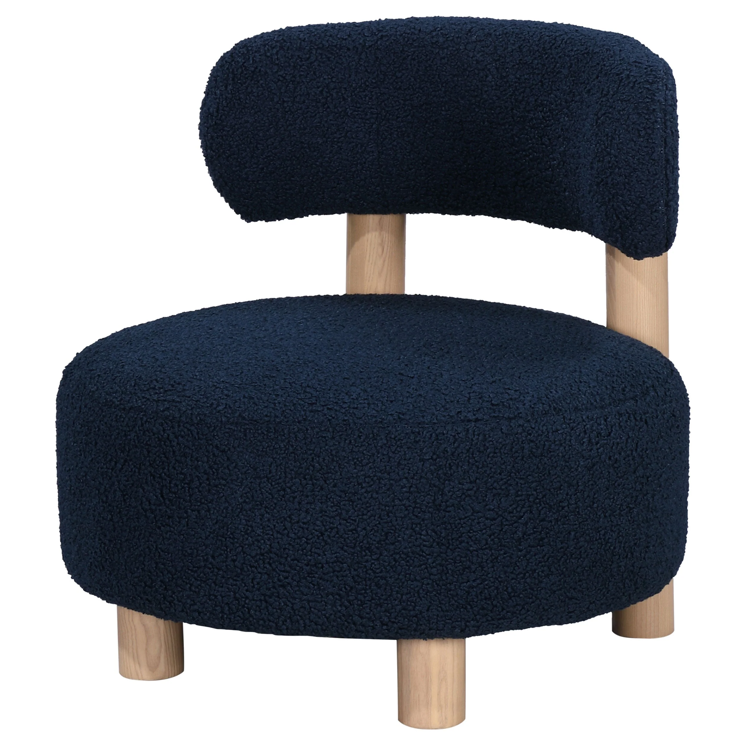 Zonie Boucle Upholstered Back Accent Chair - Image 10