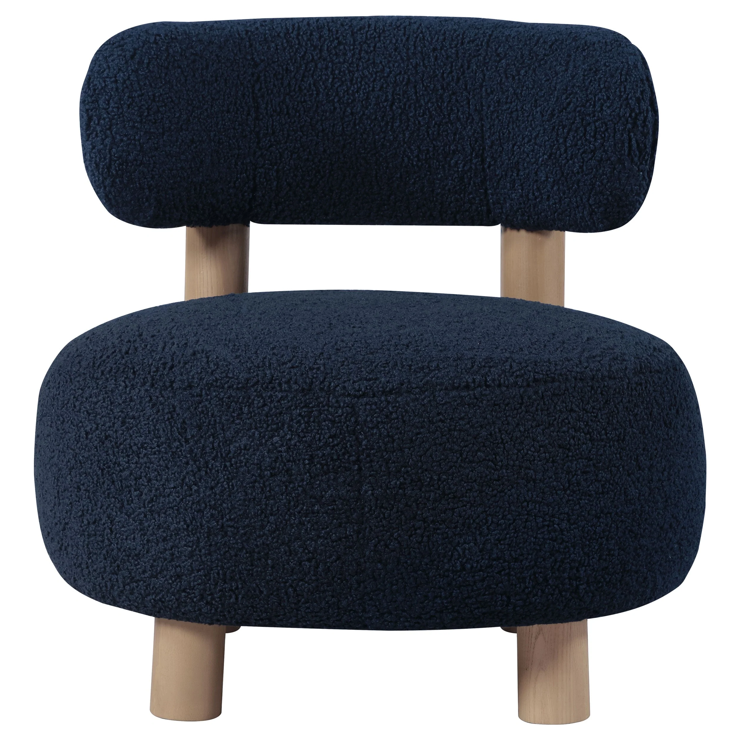 Zonie Boucle Upholstered Back Accent Chair - Image 8