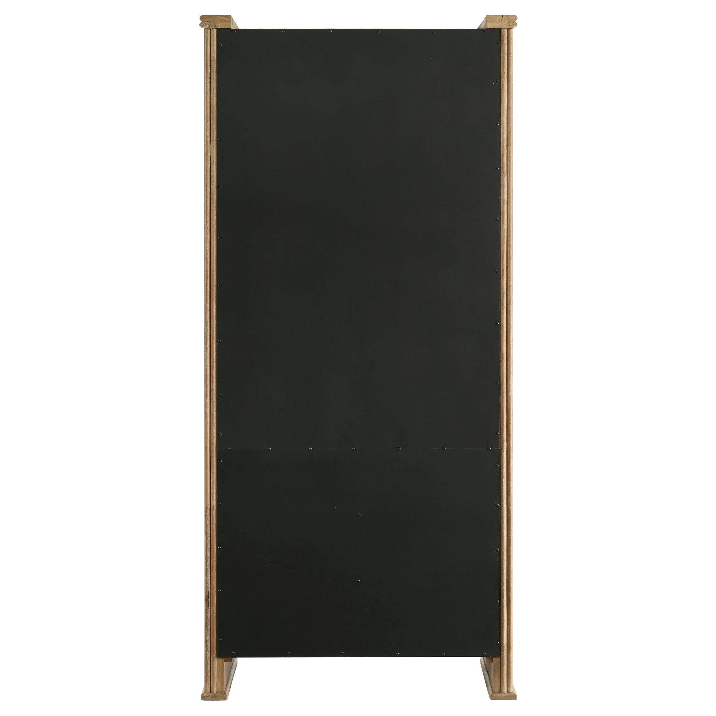 Adina 77-inch Tall Display Cabinet Distressed Light Brown - Image 10