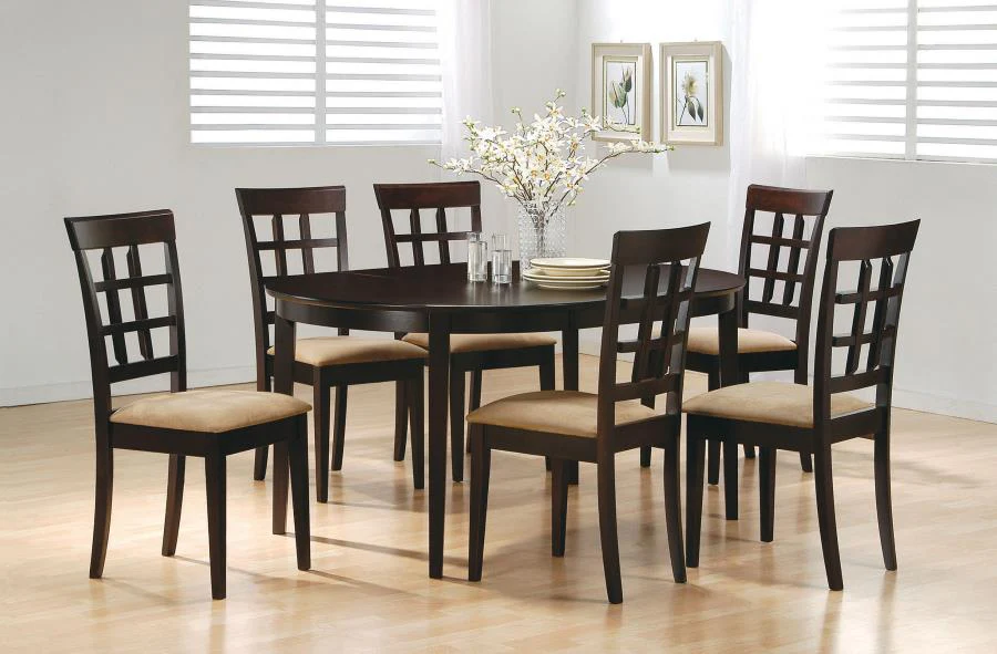 Gabriel Extension Leaf Dining Table Set Cappuccino - Image 2