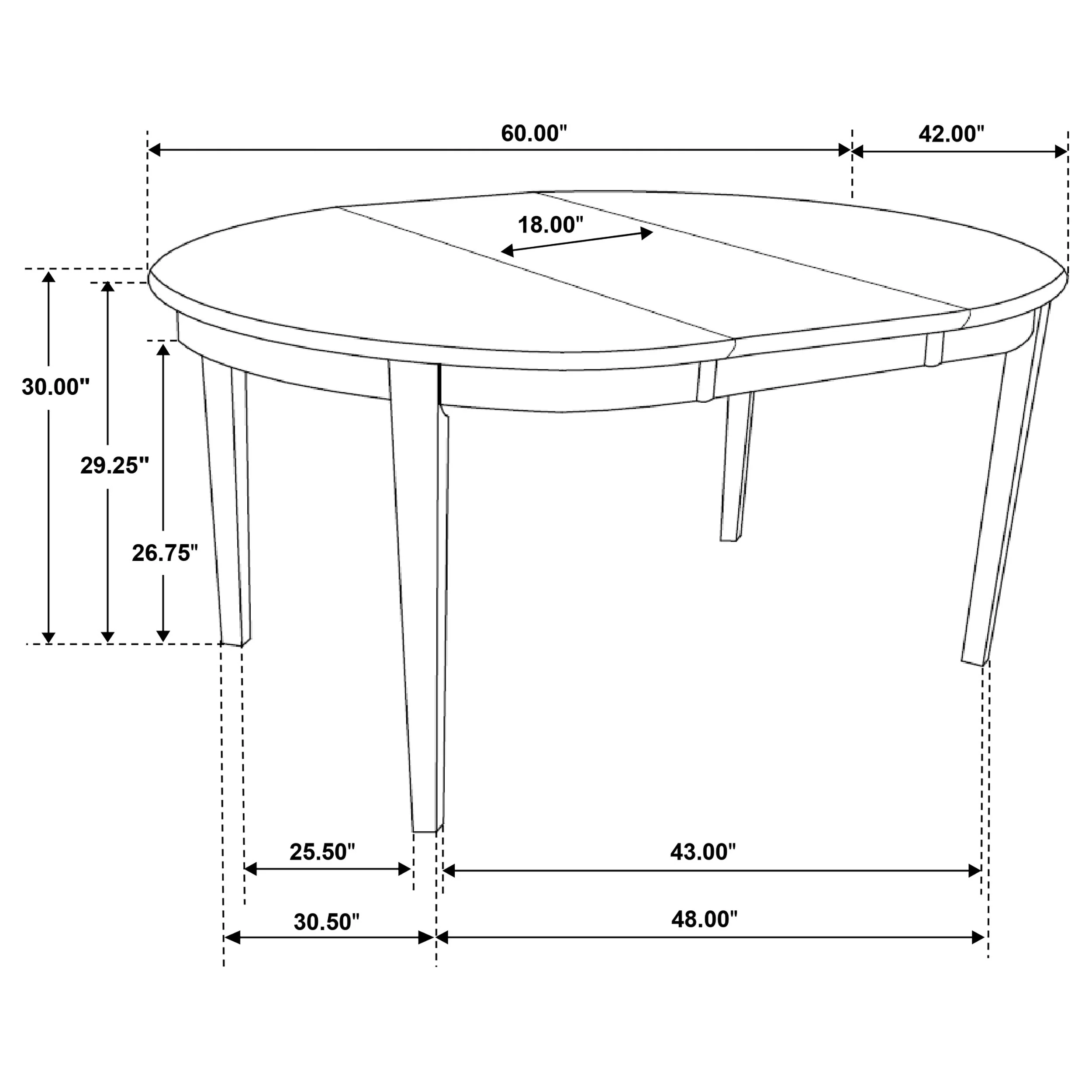 Gabriel Extension Leaf Dining Table Set Cappuccino - Image 21