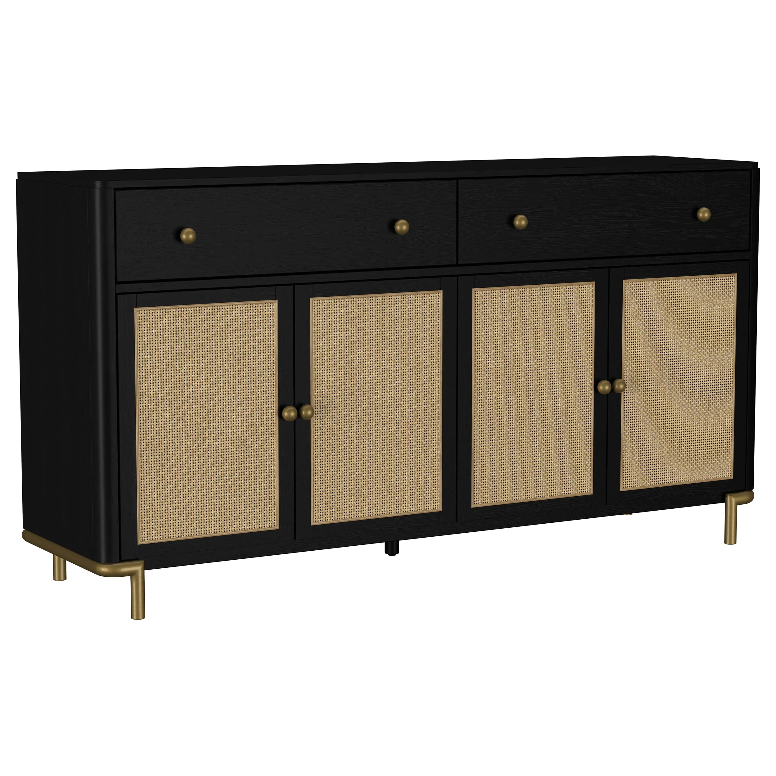 Arini 2-drawer Cane Door Dining Sideboard Server - Image 3