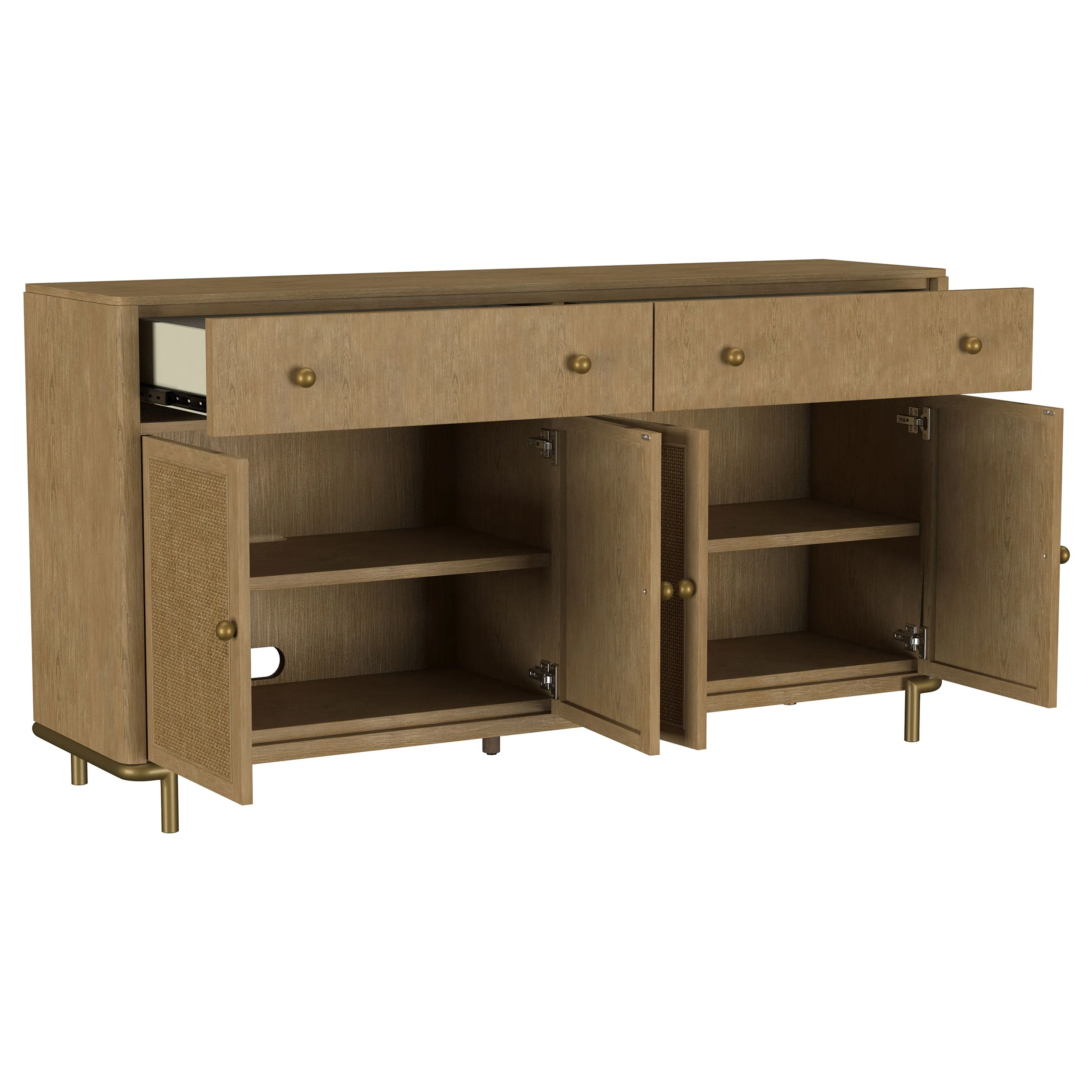 Arini 2-drawer Cane Door Dining Sideboard Server - Image 8
