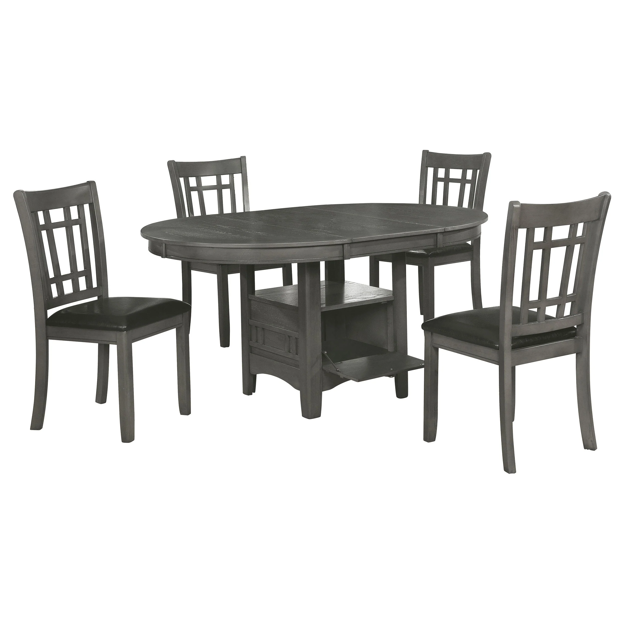 Lavon Oval Extension Leaf Dining Set Medium - Image 5