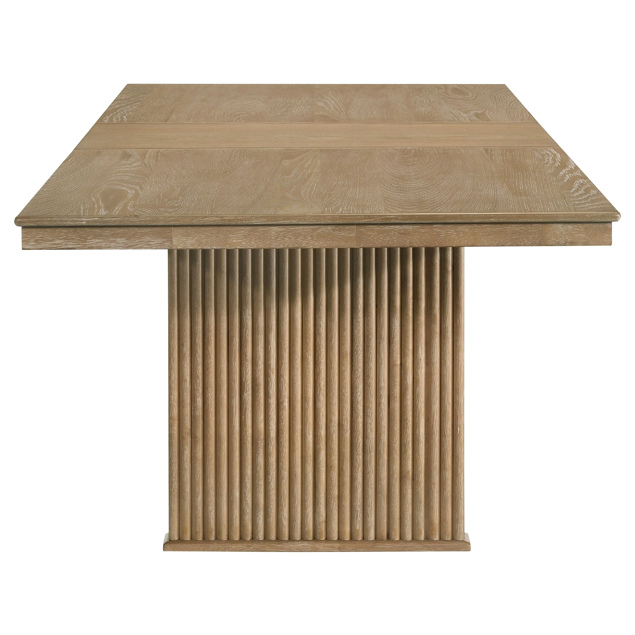 Adina Extension Dining Set Distressed Light Brown - Image 22