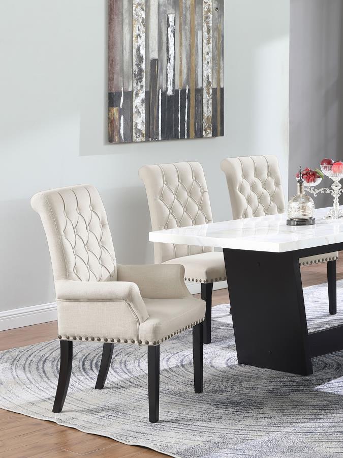 Alana Fabric Upholstered Dining Arm Chair - Image 2