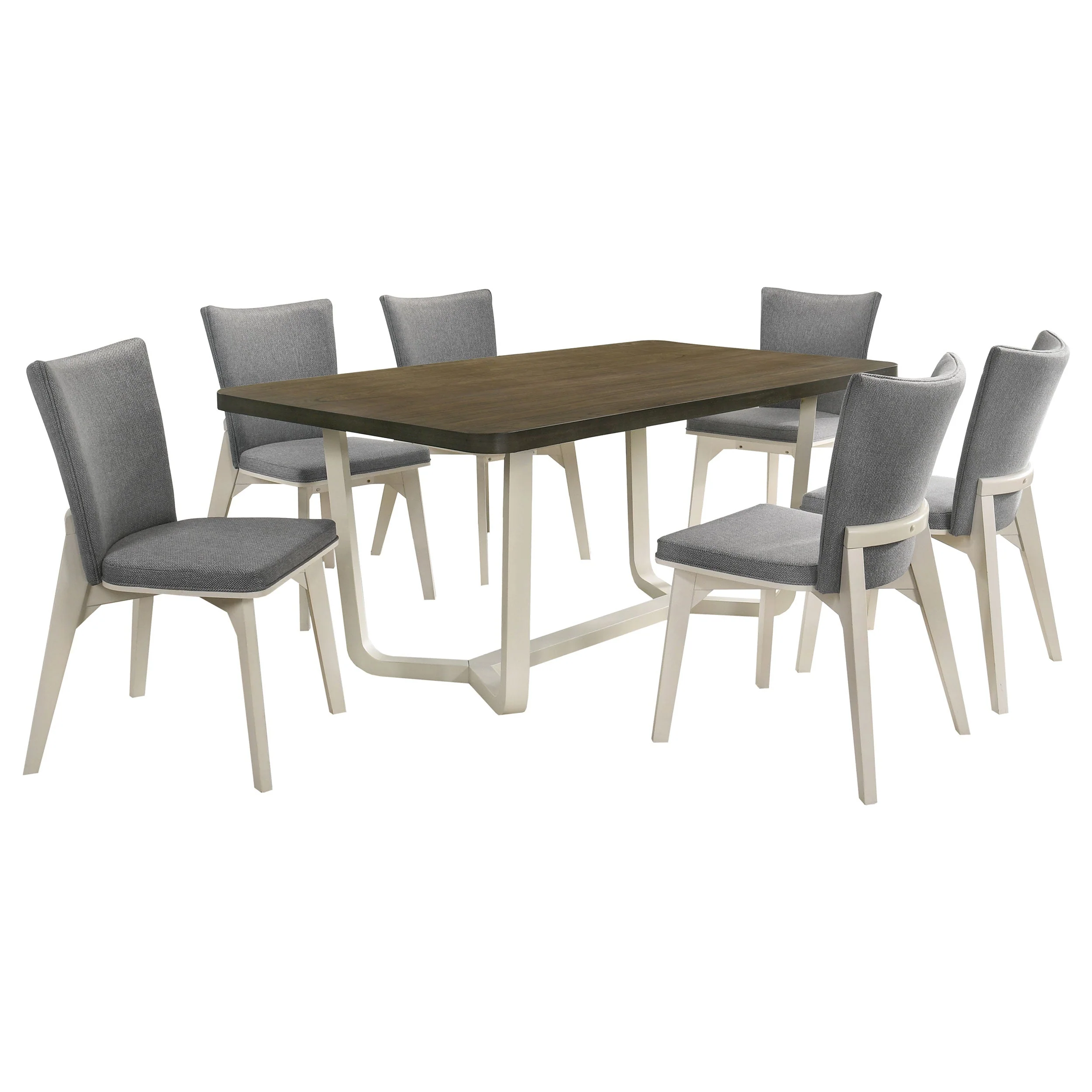 Biloxi 71-inch Rectangular Dining Set Greyish Brown - Image 6