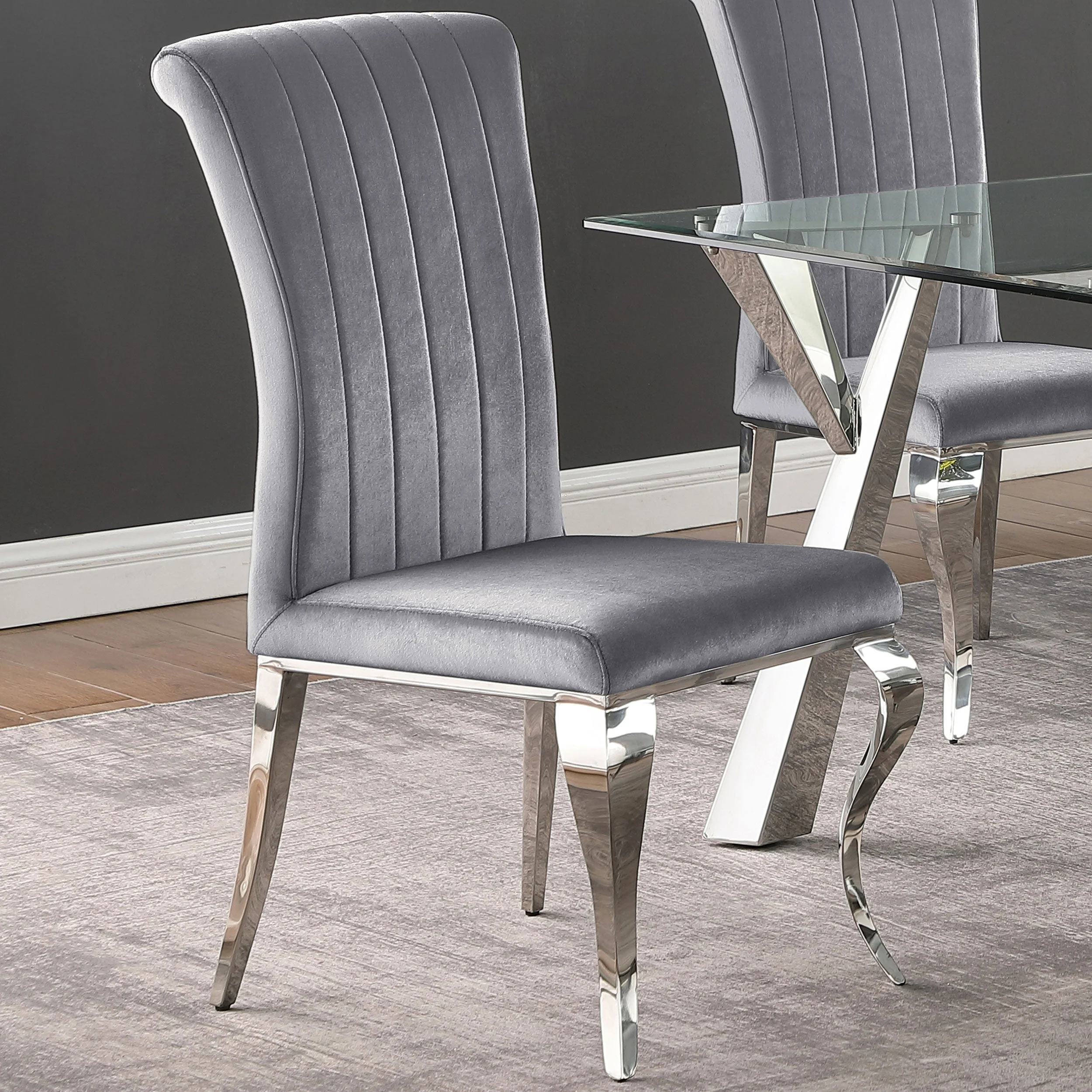 Betty Velvet Upholstered Dining Side Chair (Set of 4) - Image 7