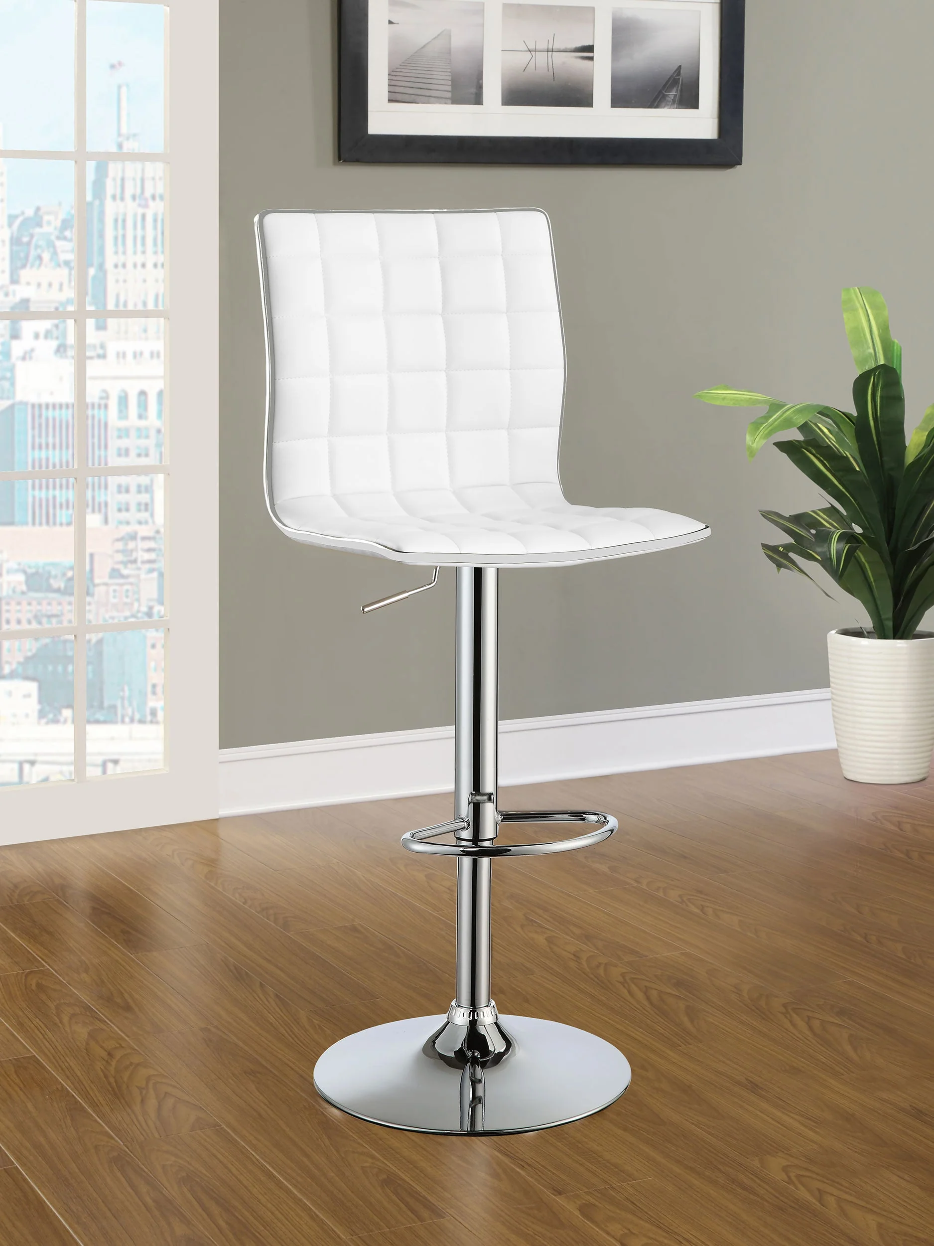 Ashbury Upholstered Adjustable Bar Stool (Set of 2) - Image 6