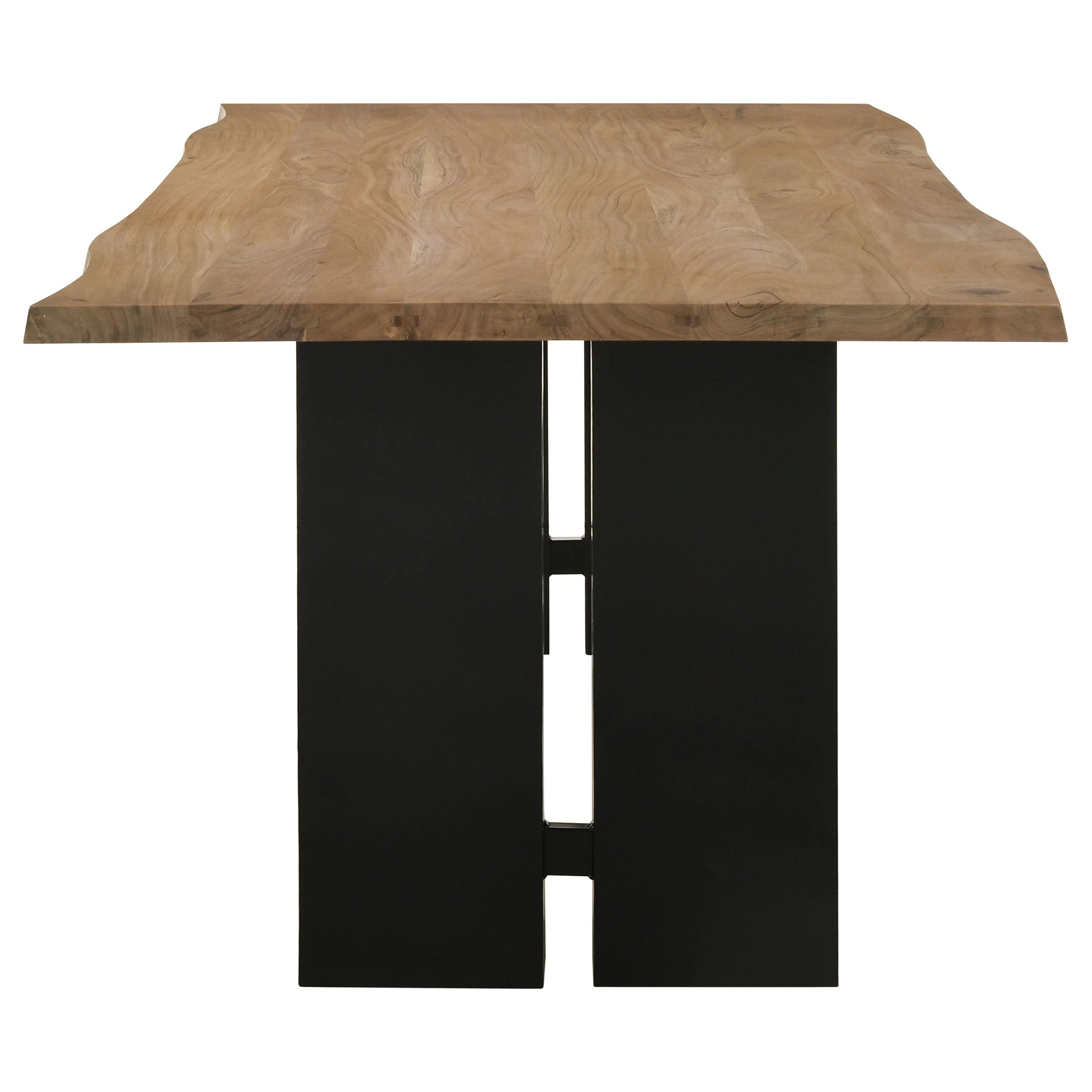 Bradshaw 80-inch Live Edge Wood Dining Table Natural Acacia - Image 5