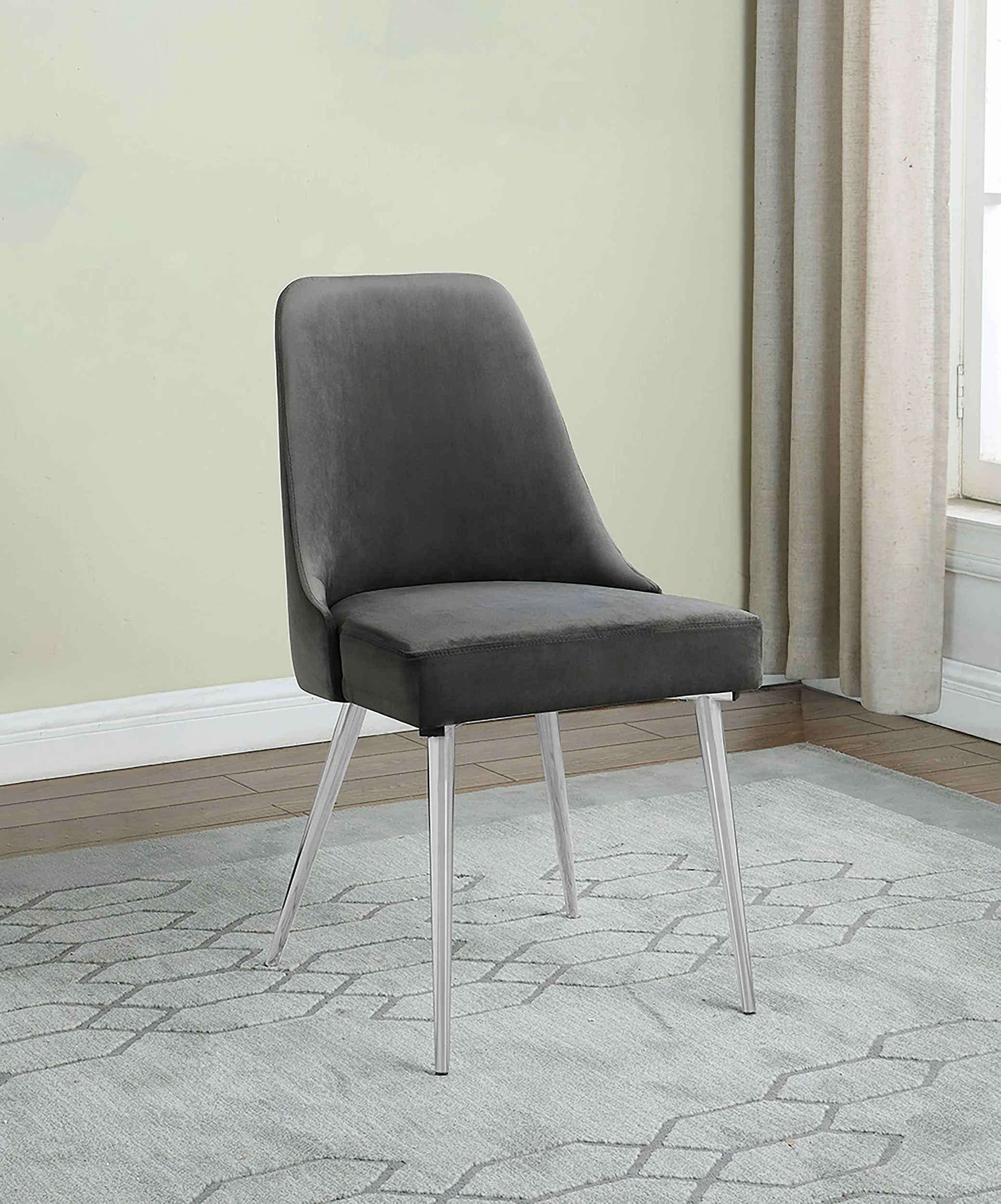 Cabianca Upholstered Dining Side Chair Grey (Set of 2) - Image 3