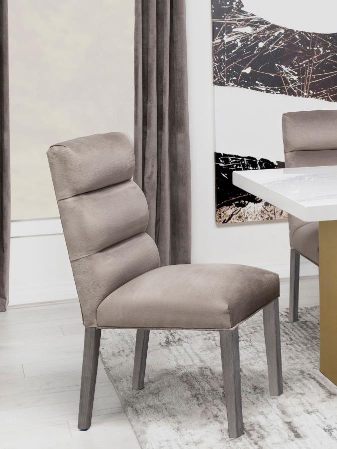 Carla Velvet Upholstered Dining Side Chair (Set of 2) - Image 2