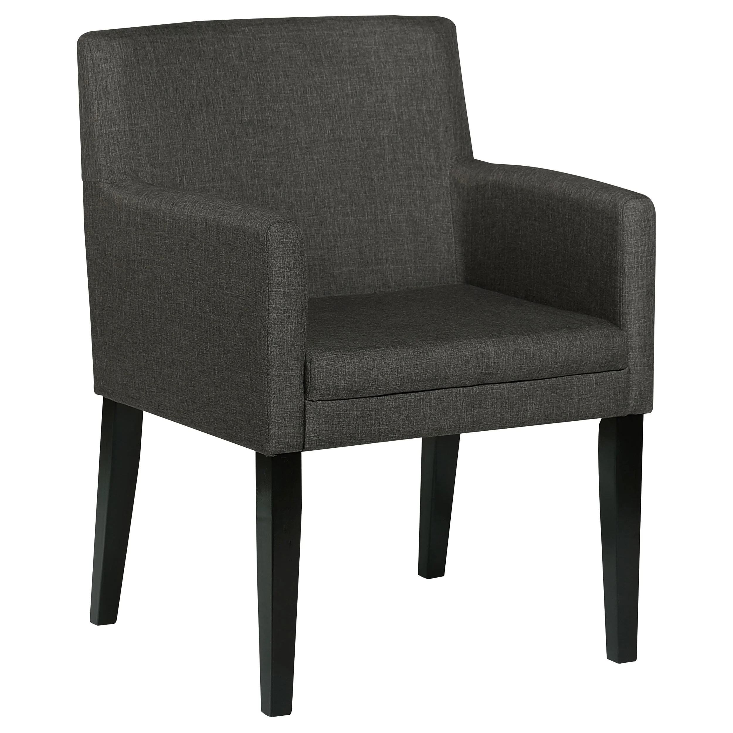 Catherine Upholstered Dining Arm Chair Grey (Set of 2) - Image 4