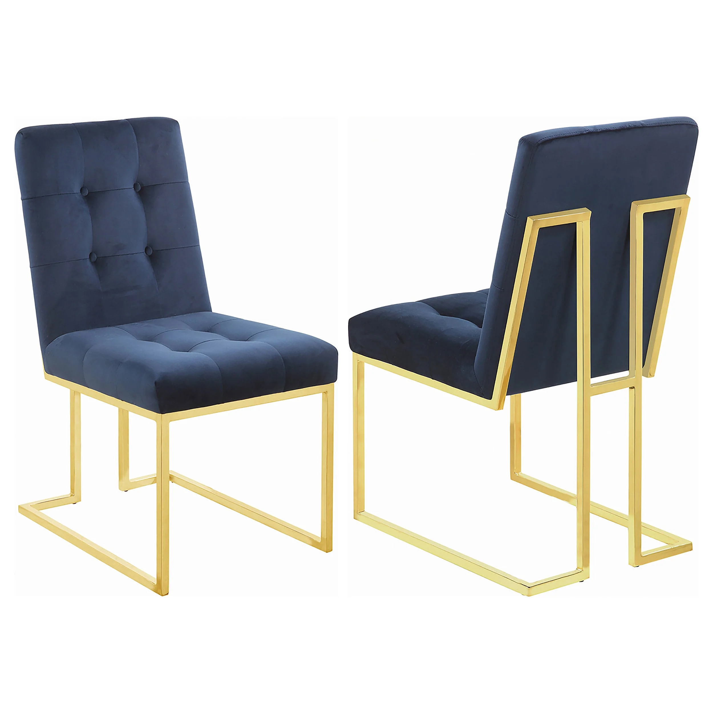 Cisco Velvet Upholstered Dining Side Chair (Set of 2) - Image 4