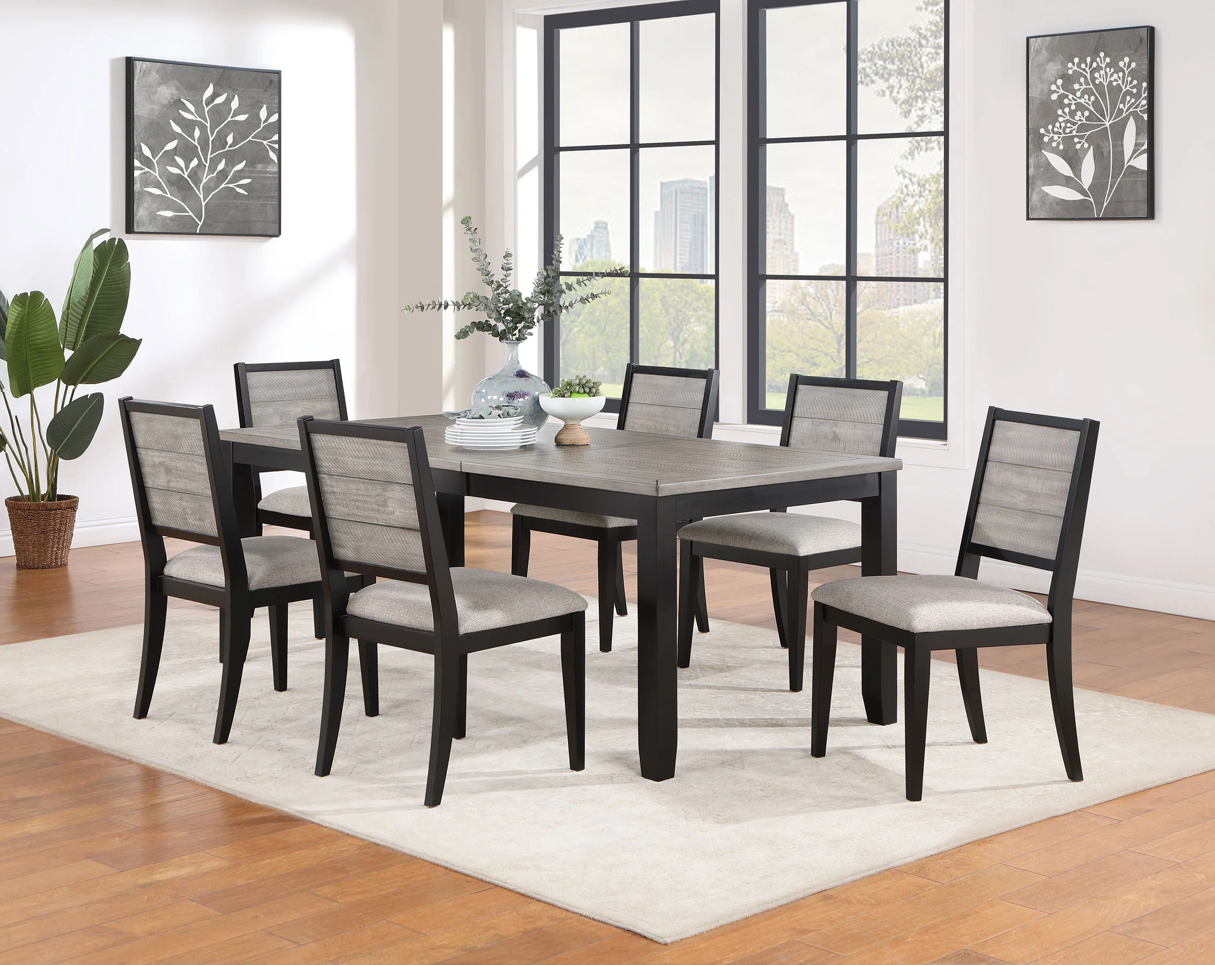 Elodie Rectangular Extension Leaf Dining Set - Image 4