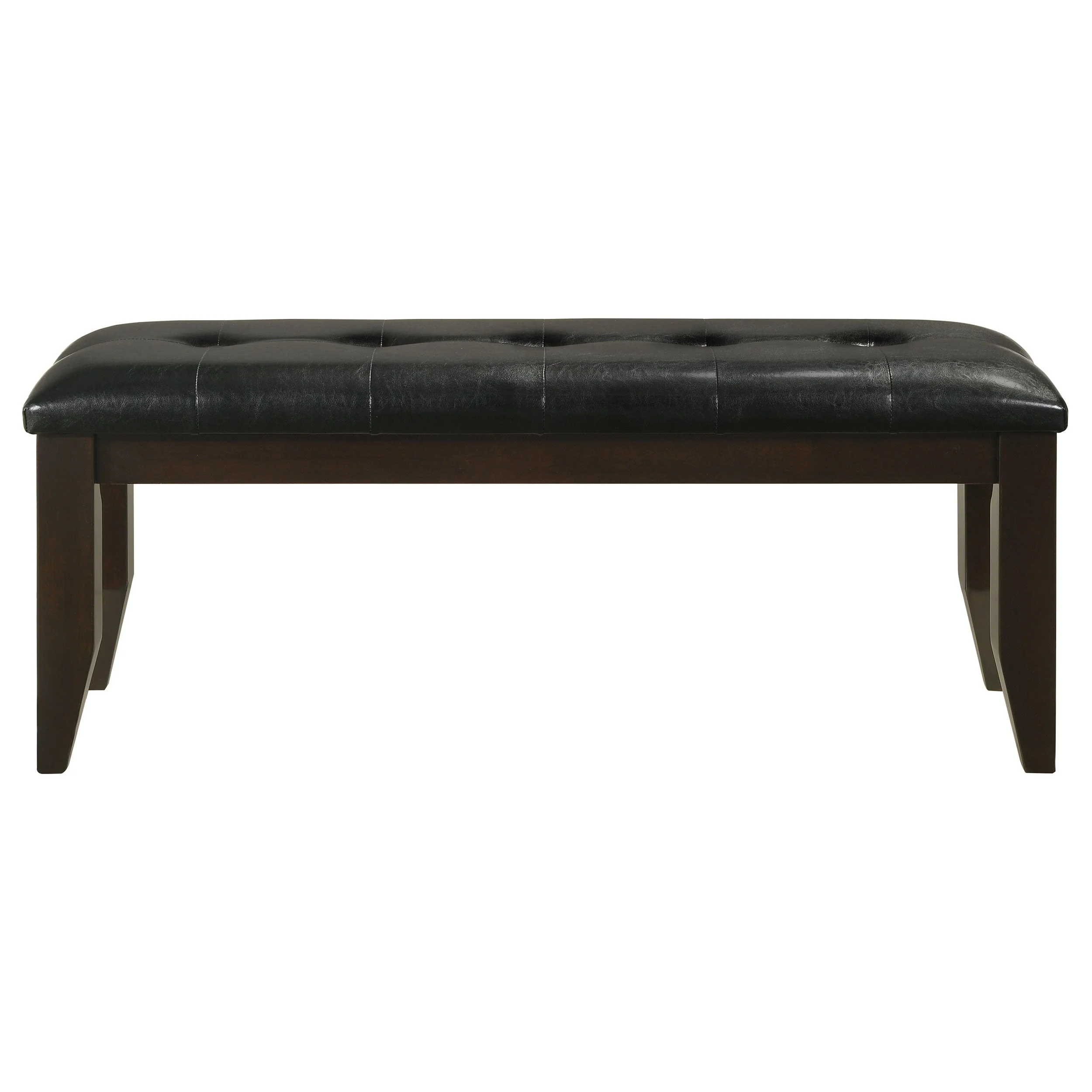 Dalila Leatherette Upholstered Wood Dining Bench - Image 7