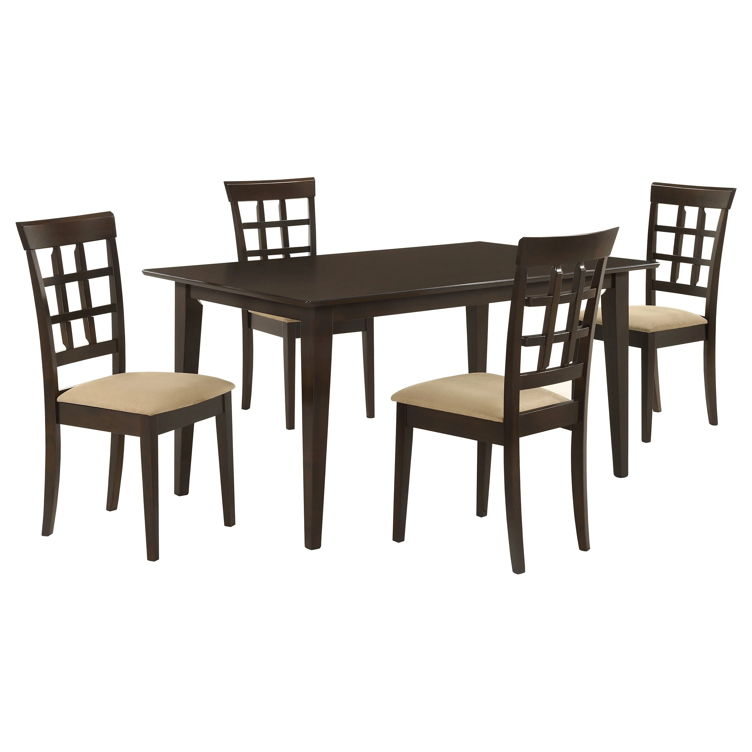 Gabriel 5-piece Rectangular 59-inch Dining Set Cappuccino - Image 3